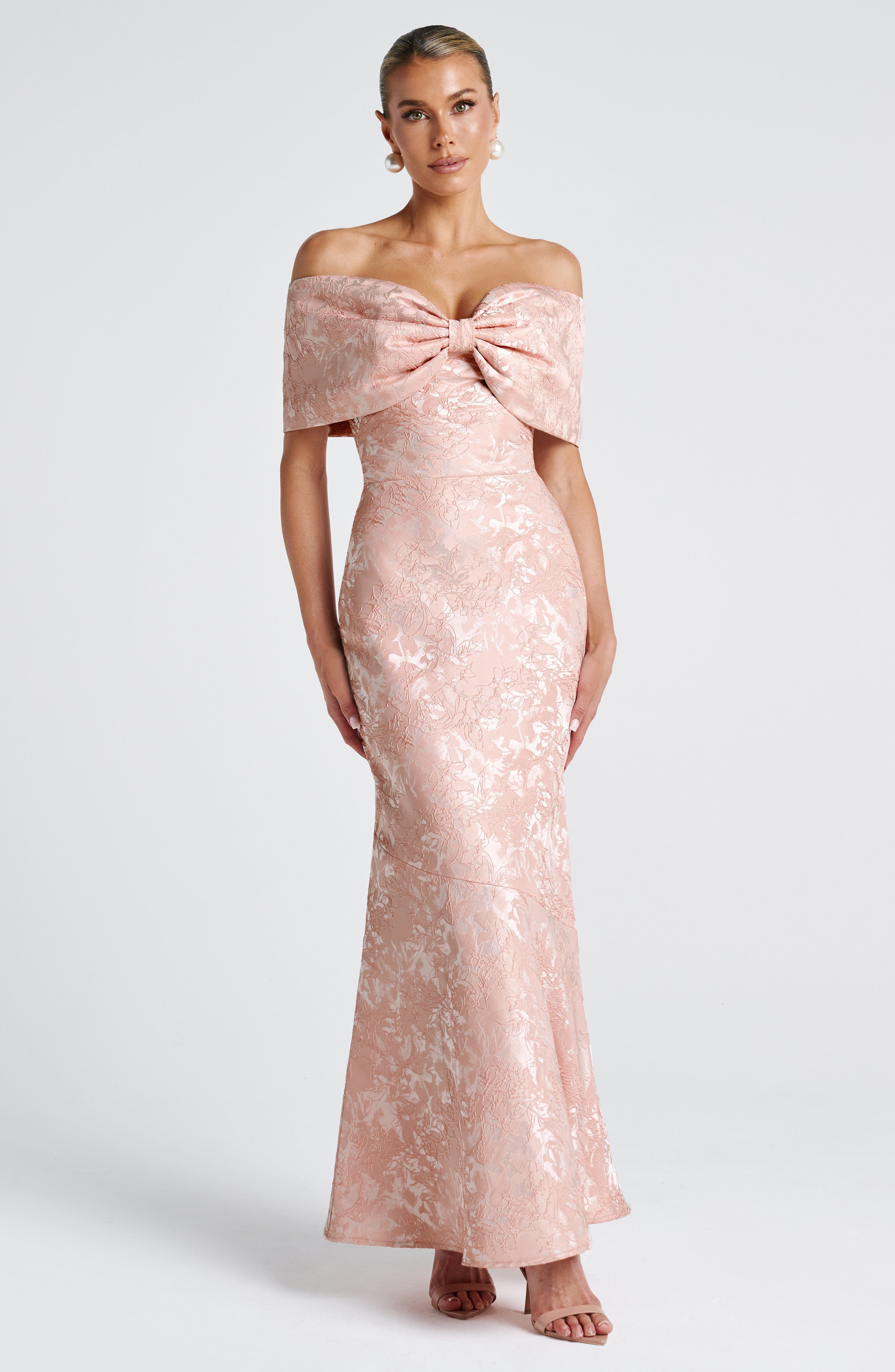 minilena Emberly Maxi Dress Soft Peach
