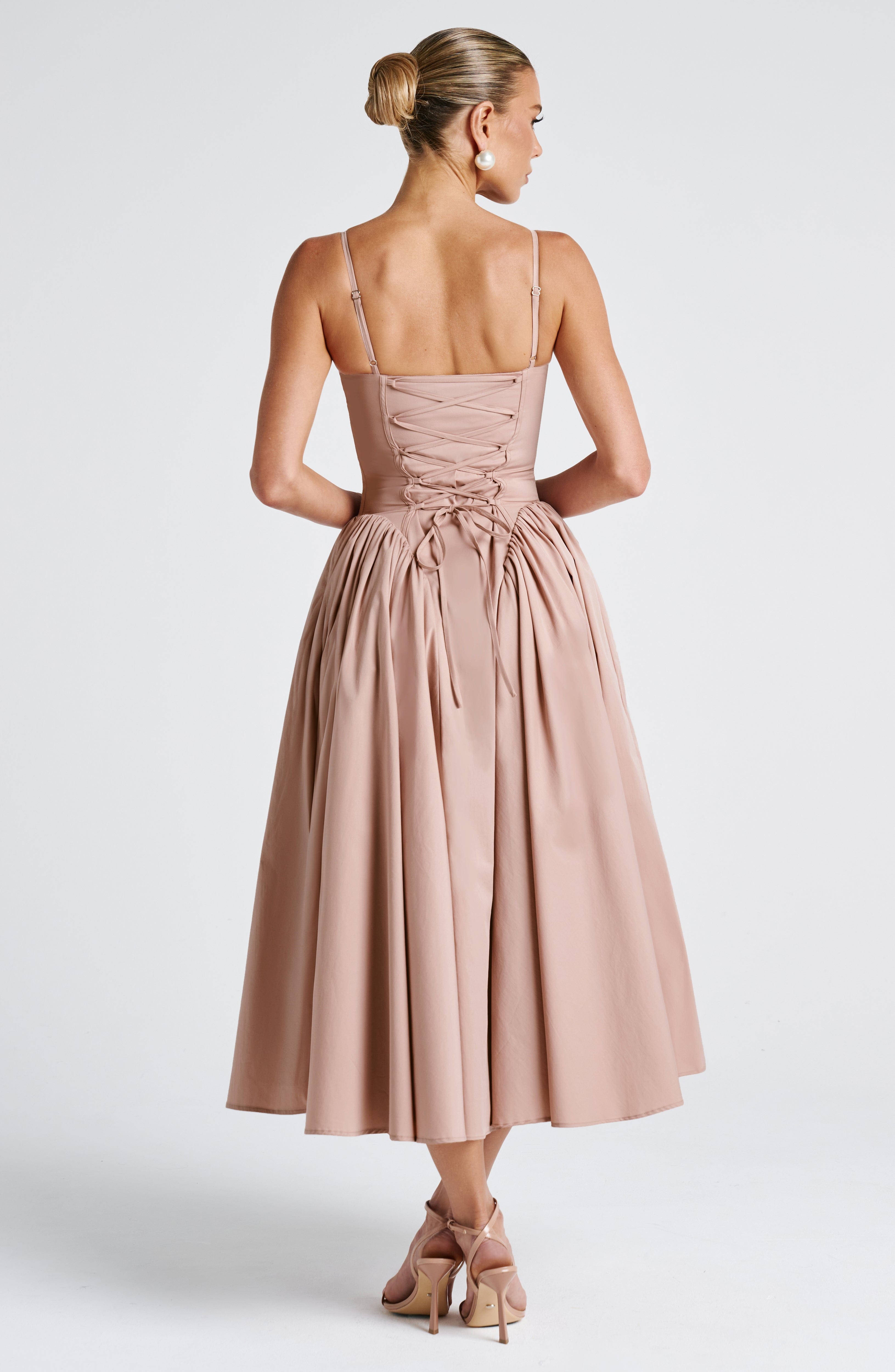 minilena Emerson Midi Dress Clay