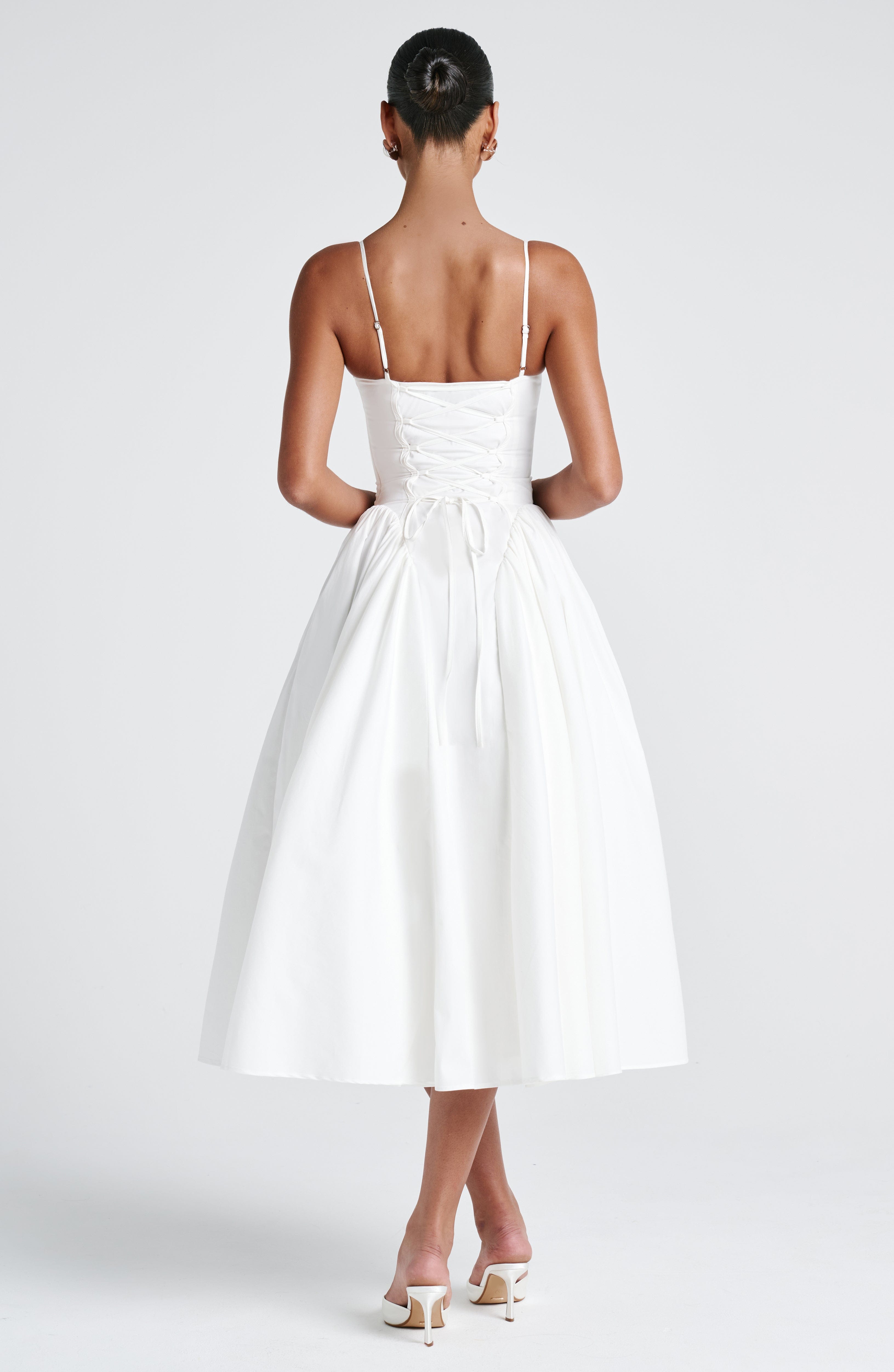 minilena Emerson Midi Dress Ivory