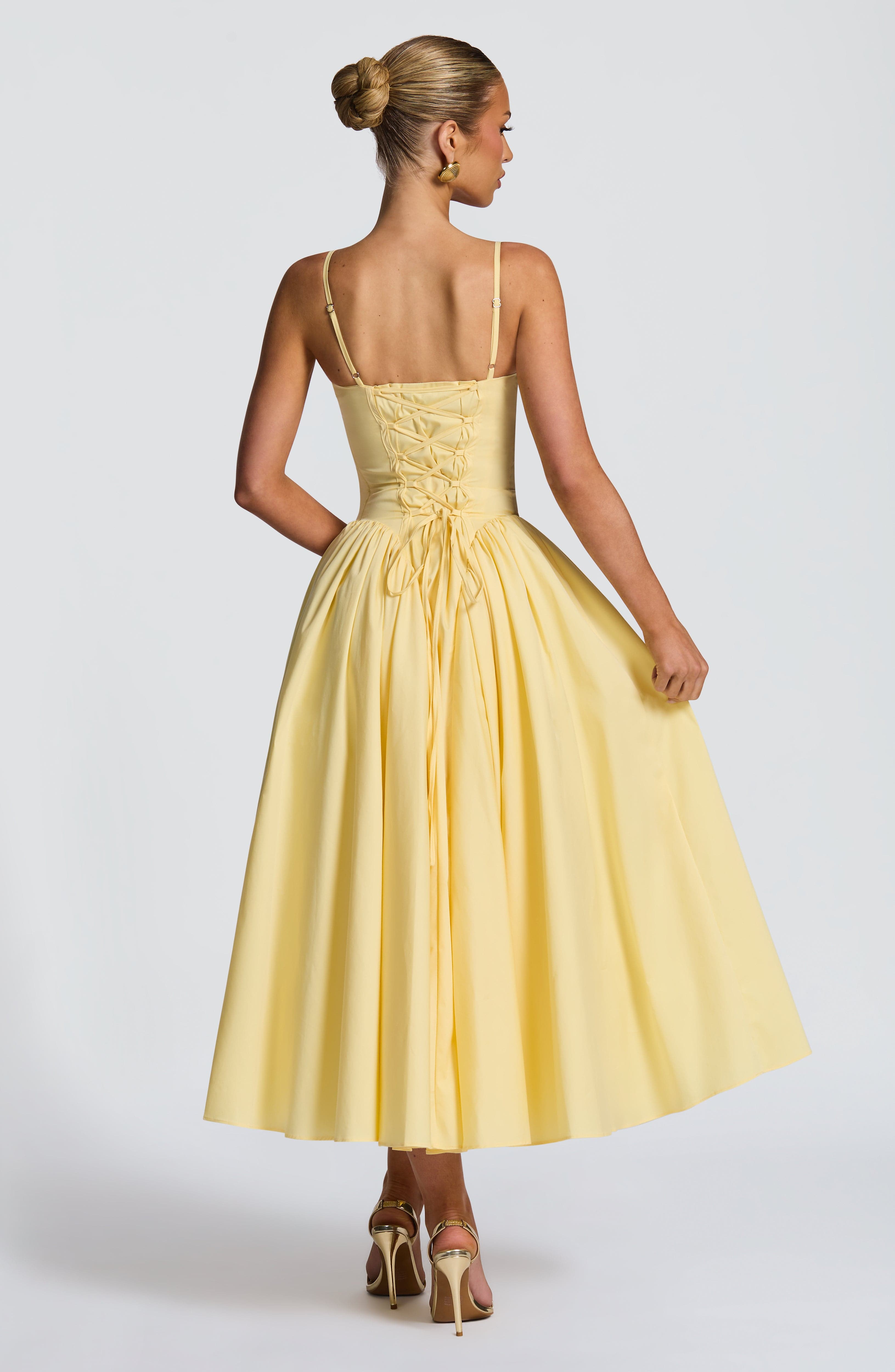 minilena Emerson Midi Dress Lemon