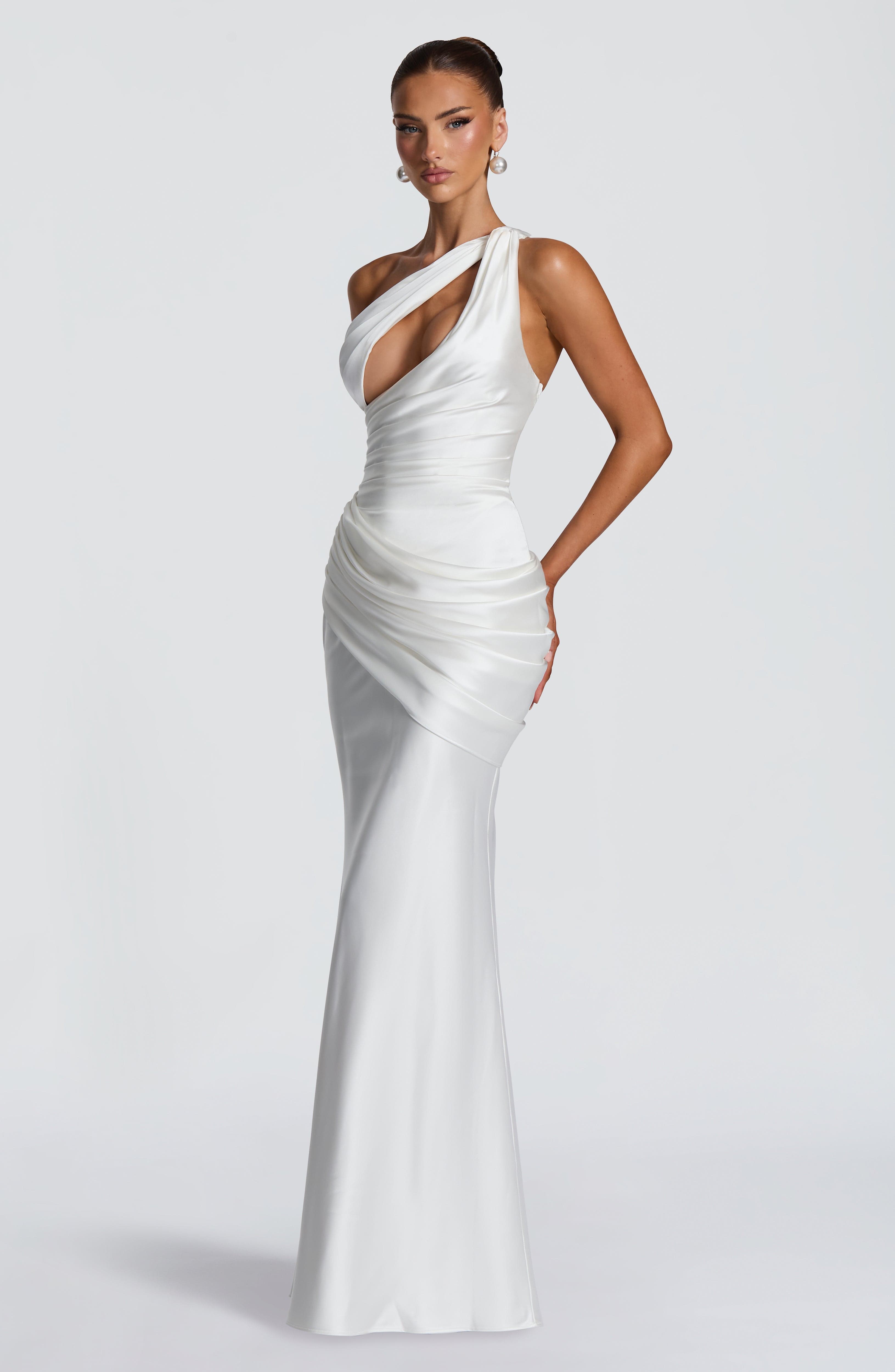 minilena Emina Maxi Dress Ivory