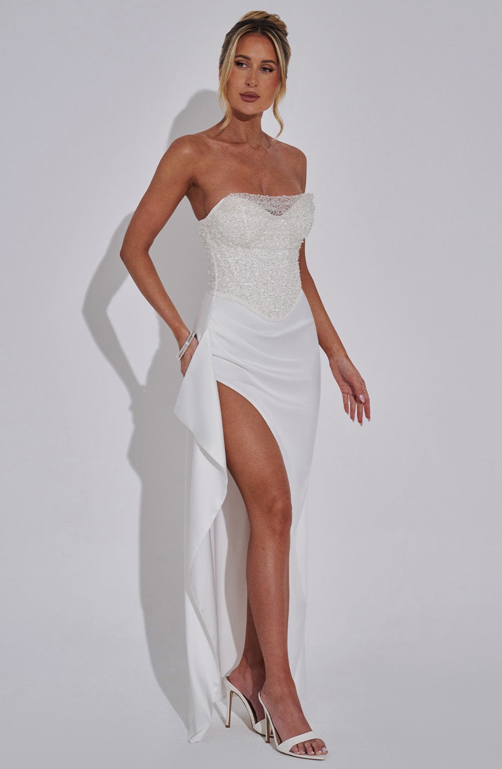 minilena Emrielle Maxi Dress Ivory