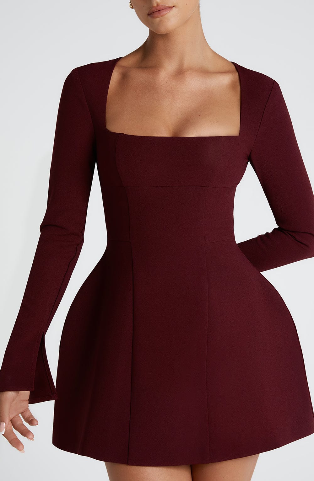 minilena Esme Mini Dress Cherry Lacquer