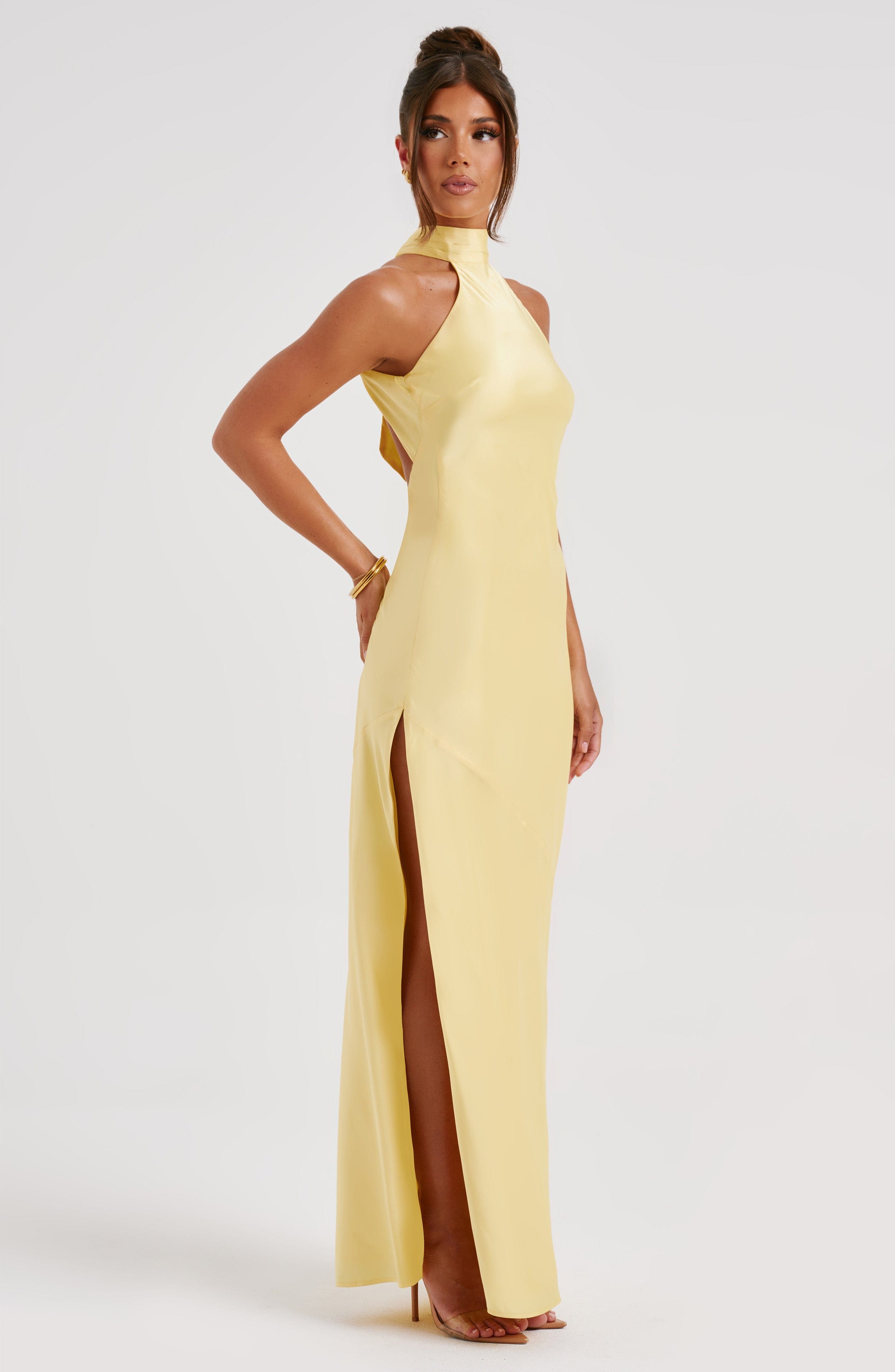 minilena Etta Maxi Dress Lemon