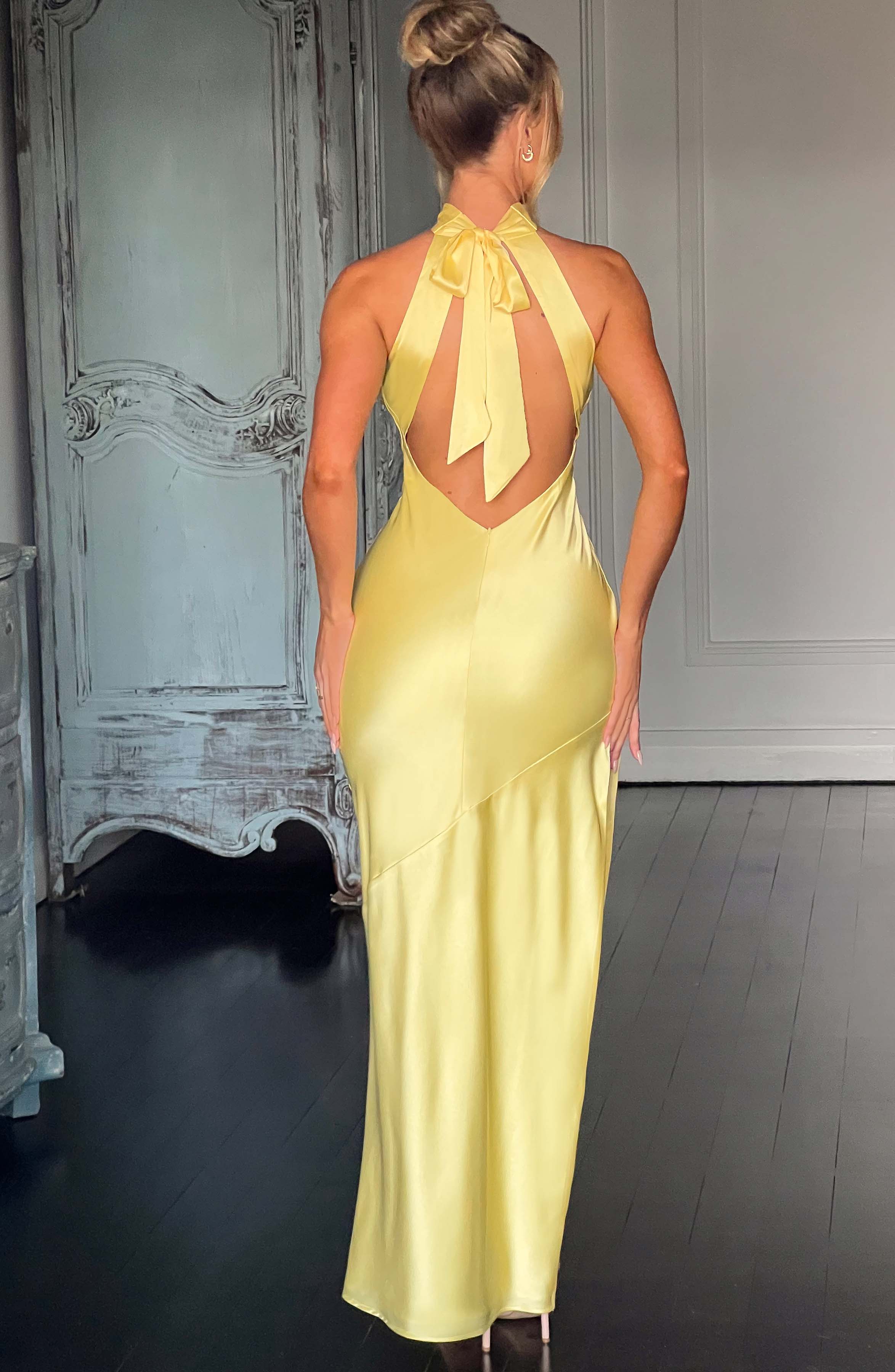 minilena Etta Maxi Dress Lemon