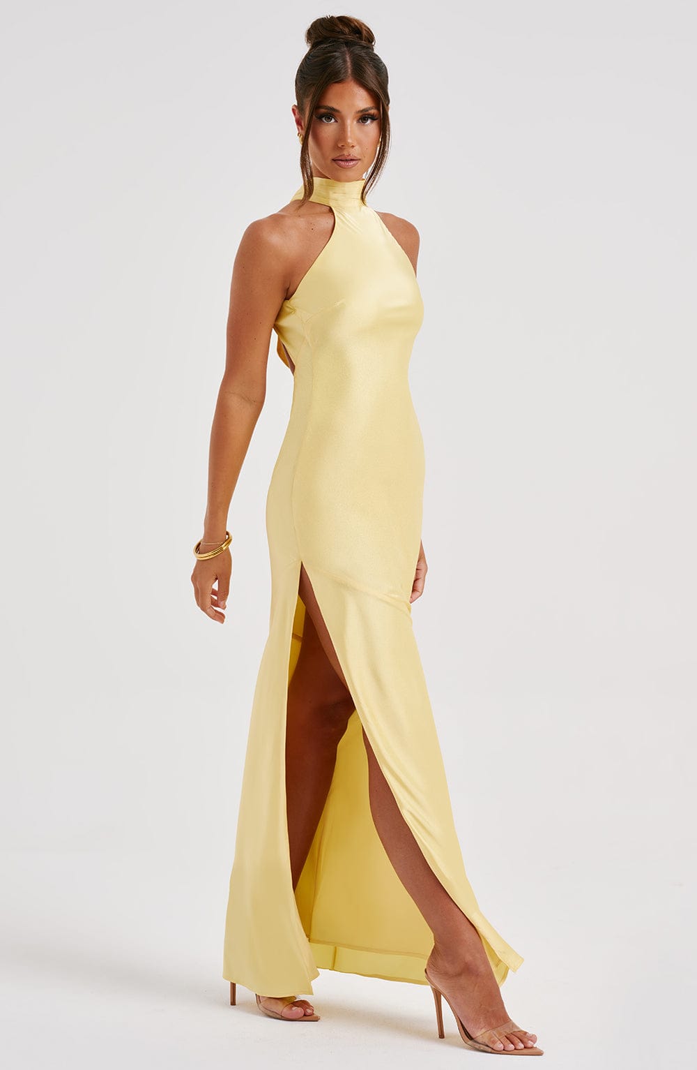 minilena Etta Maxi Dress Lemon