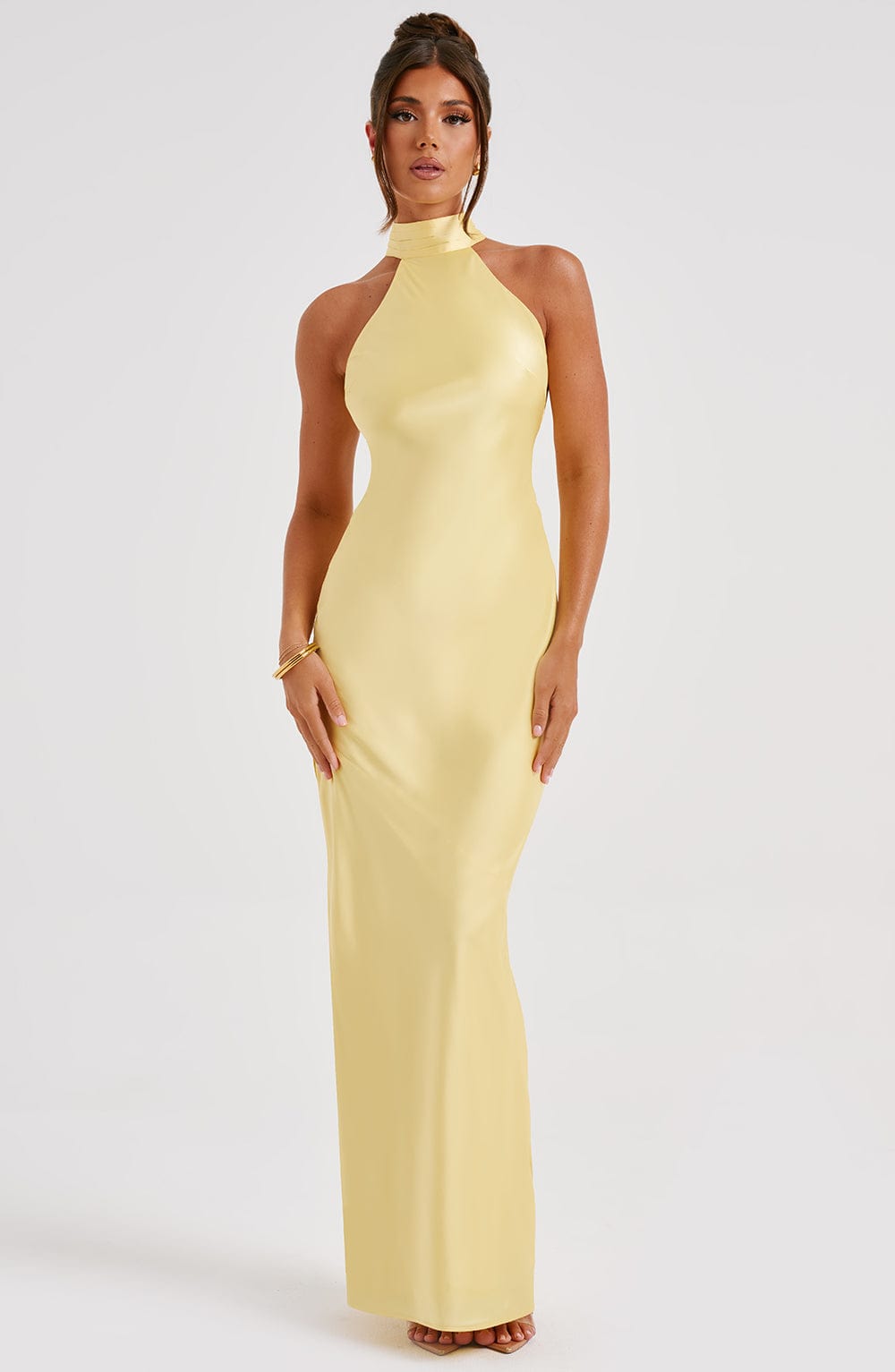 minilena Etta Maxi Dress Lemon