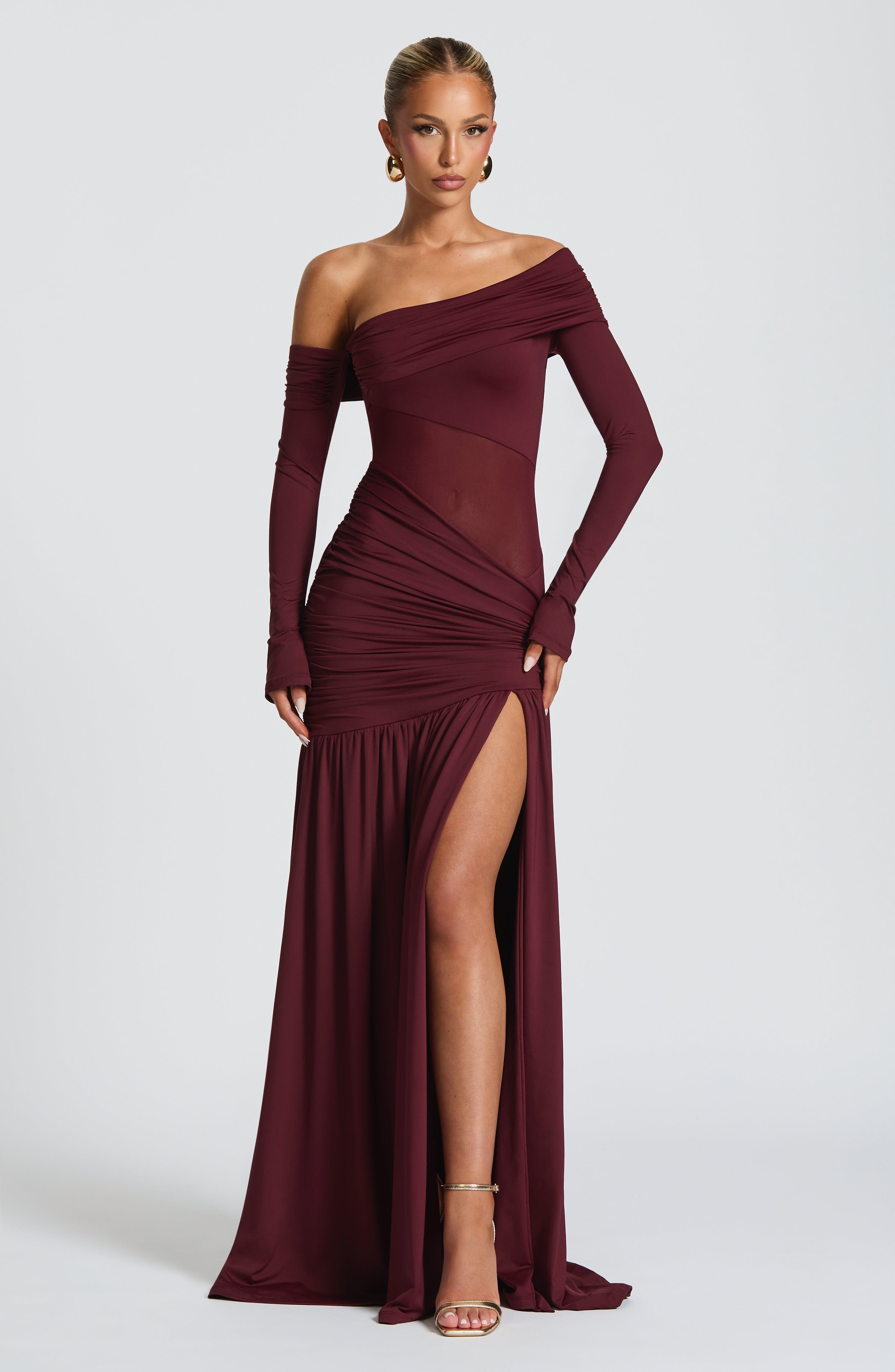 minilena Ettalie Maxi Dress Cherry Lacquer
