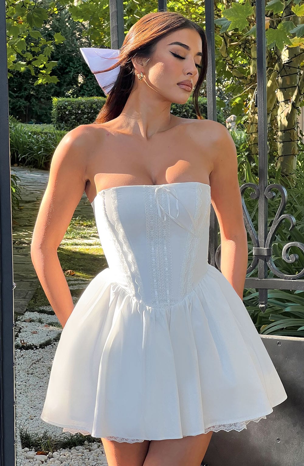 minilena Evie Mini Dress Ivory