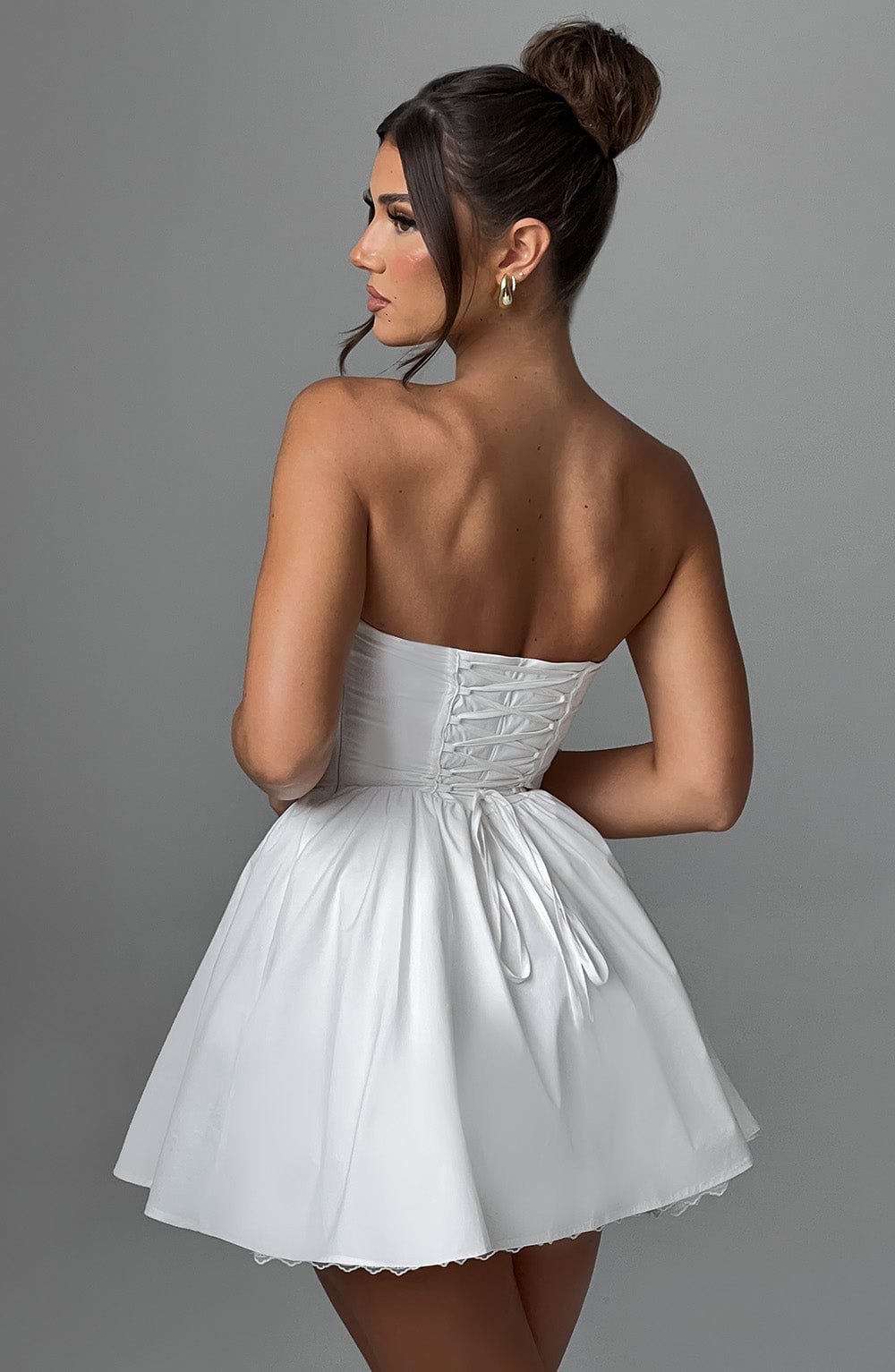 minilena Evie Mini Dress Ivory