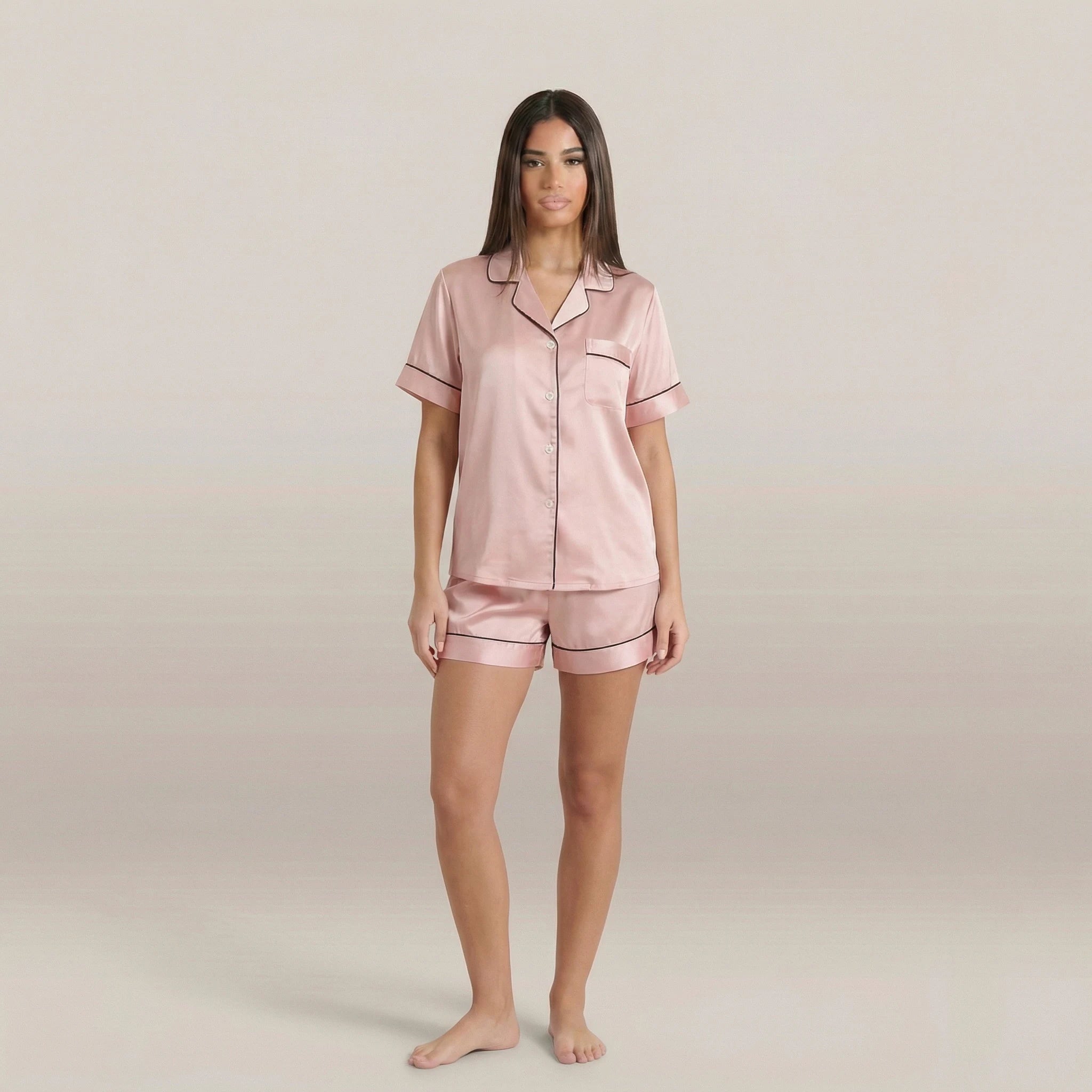 minilena Short Satin Pyjama Set