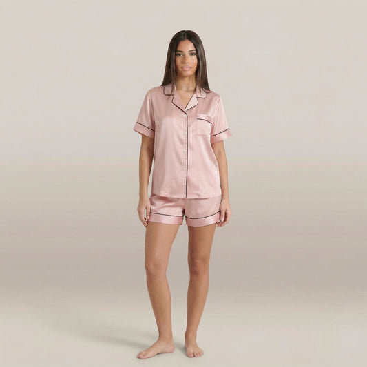 minilena Short Satin Pyjama Set