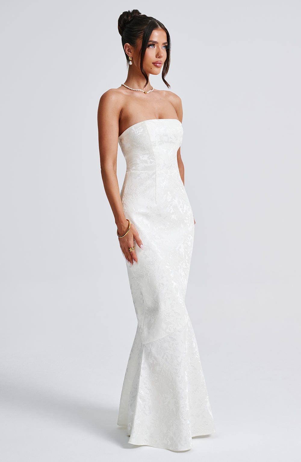 minilena Felicity Maxi Dress Ivory