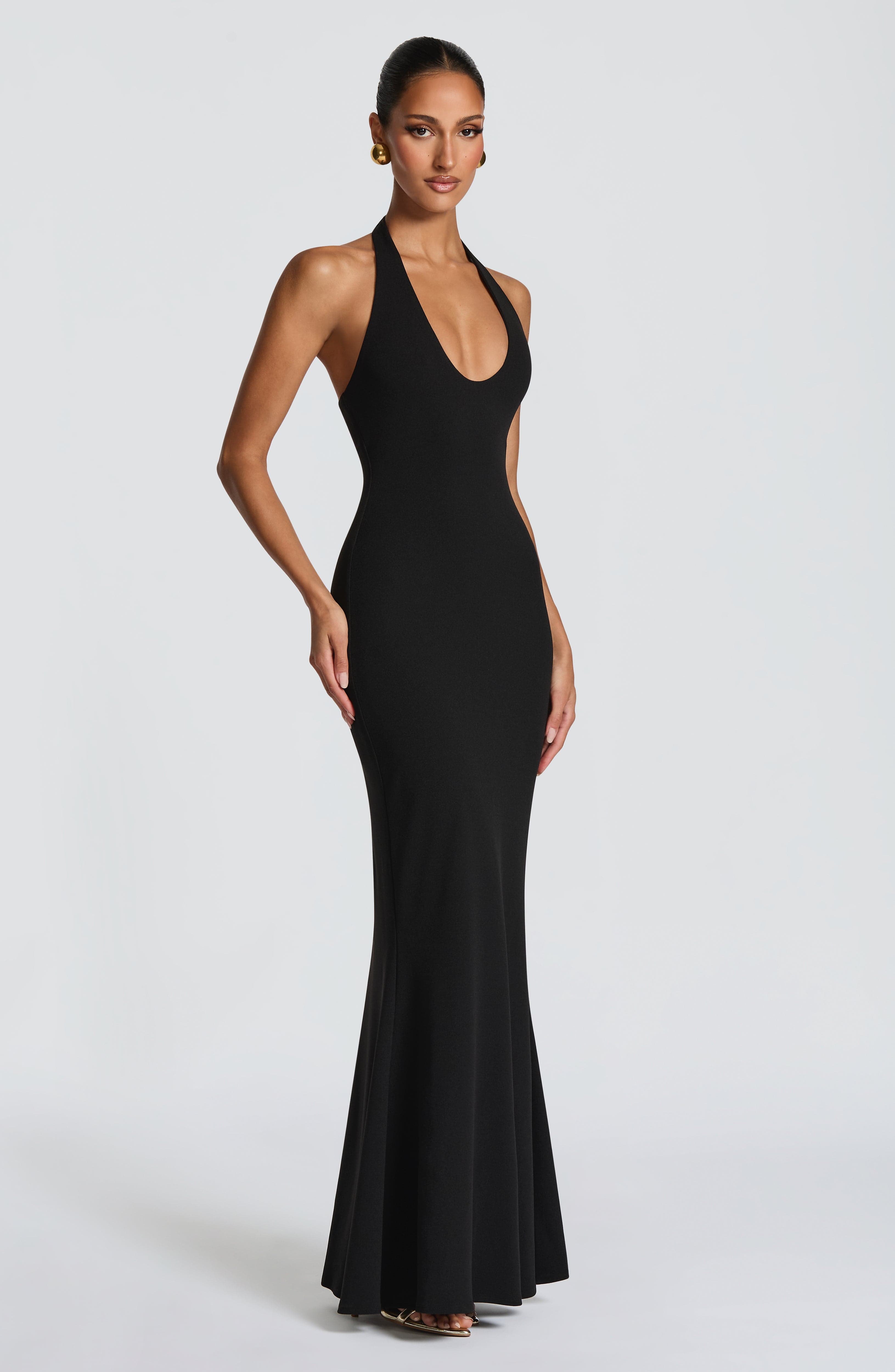 minilena Fern Maxi Dress Black