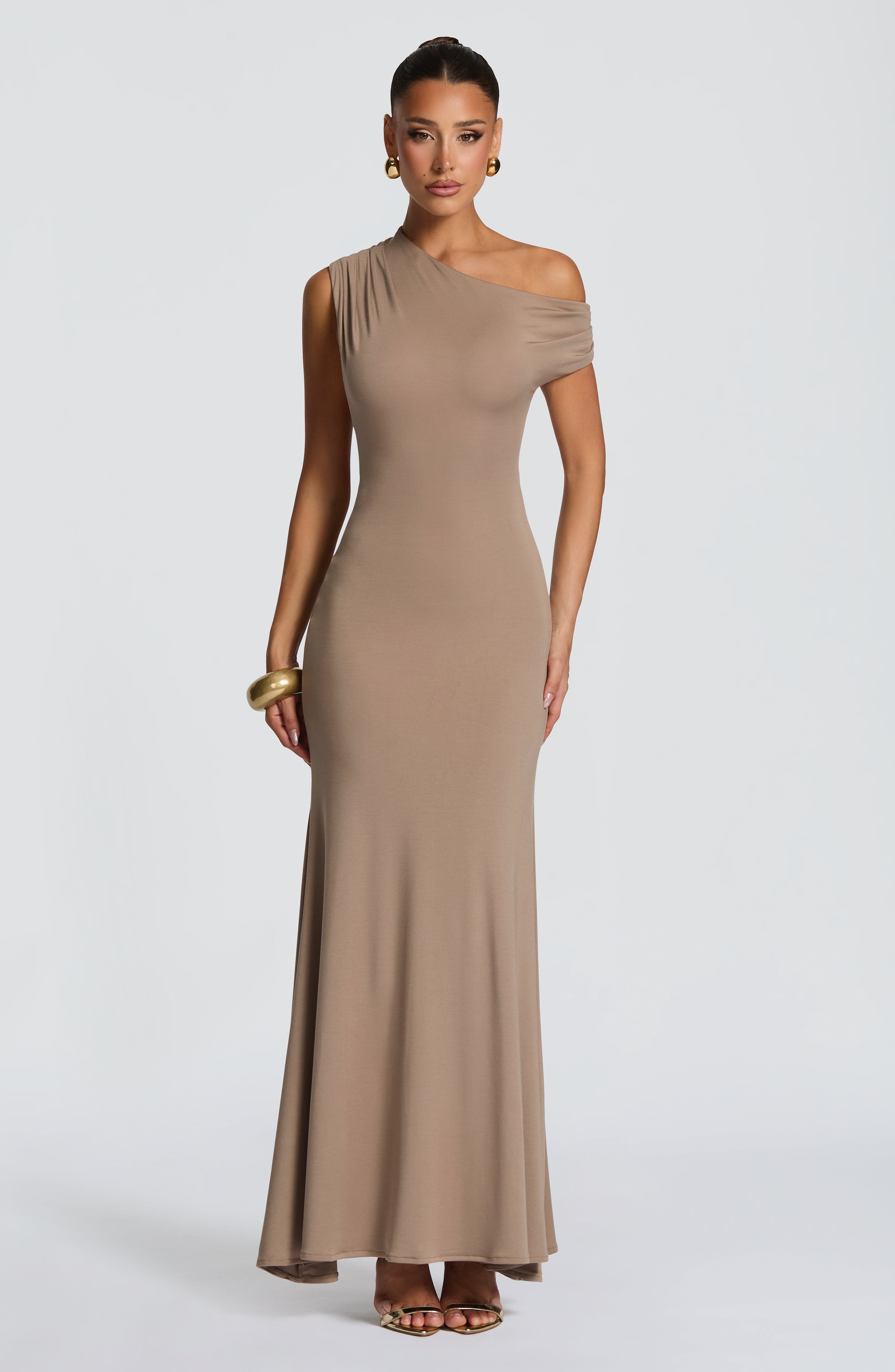 minilena Fiora Maxi Dress Stone