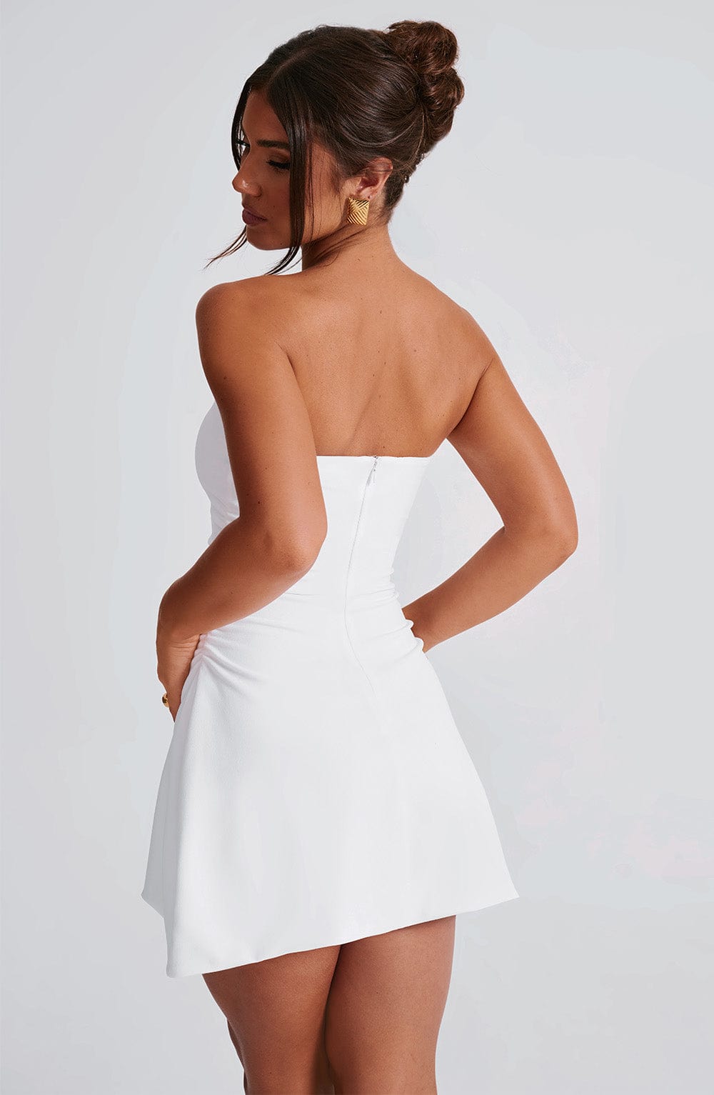 minilena Fleur Mini Dress Ivory