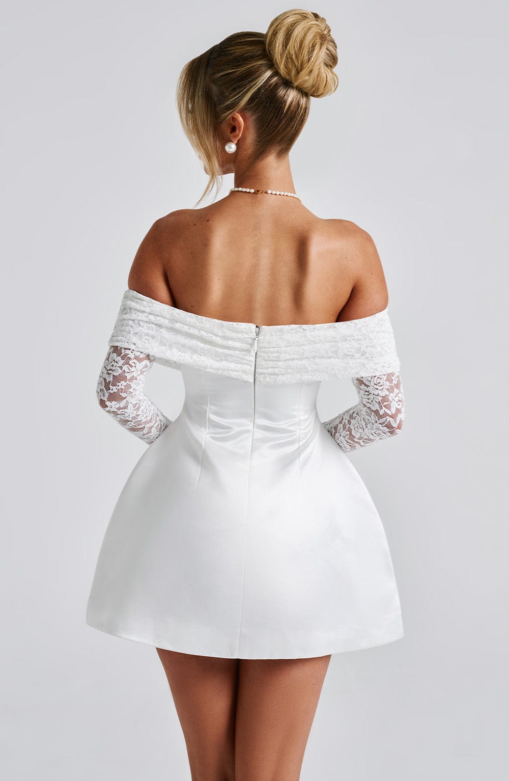 minilena Georgianna Mini Dress Ivory