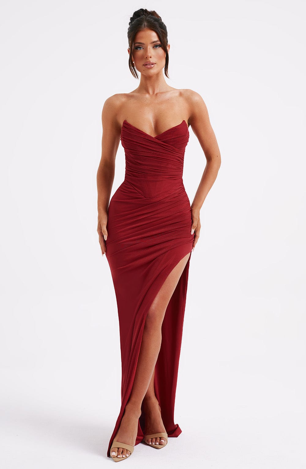 minilena Giovanna Maxi Dress Wine