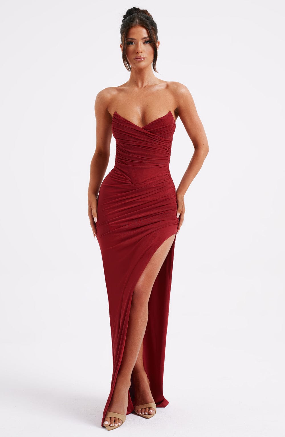 minilena Giovanna Maxi Dress Wine