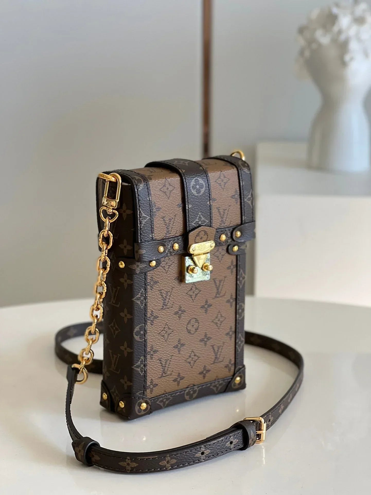 Vertical Trunk Pochette Bag Lv