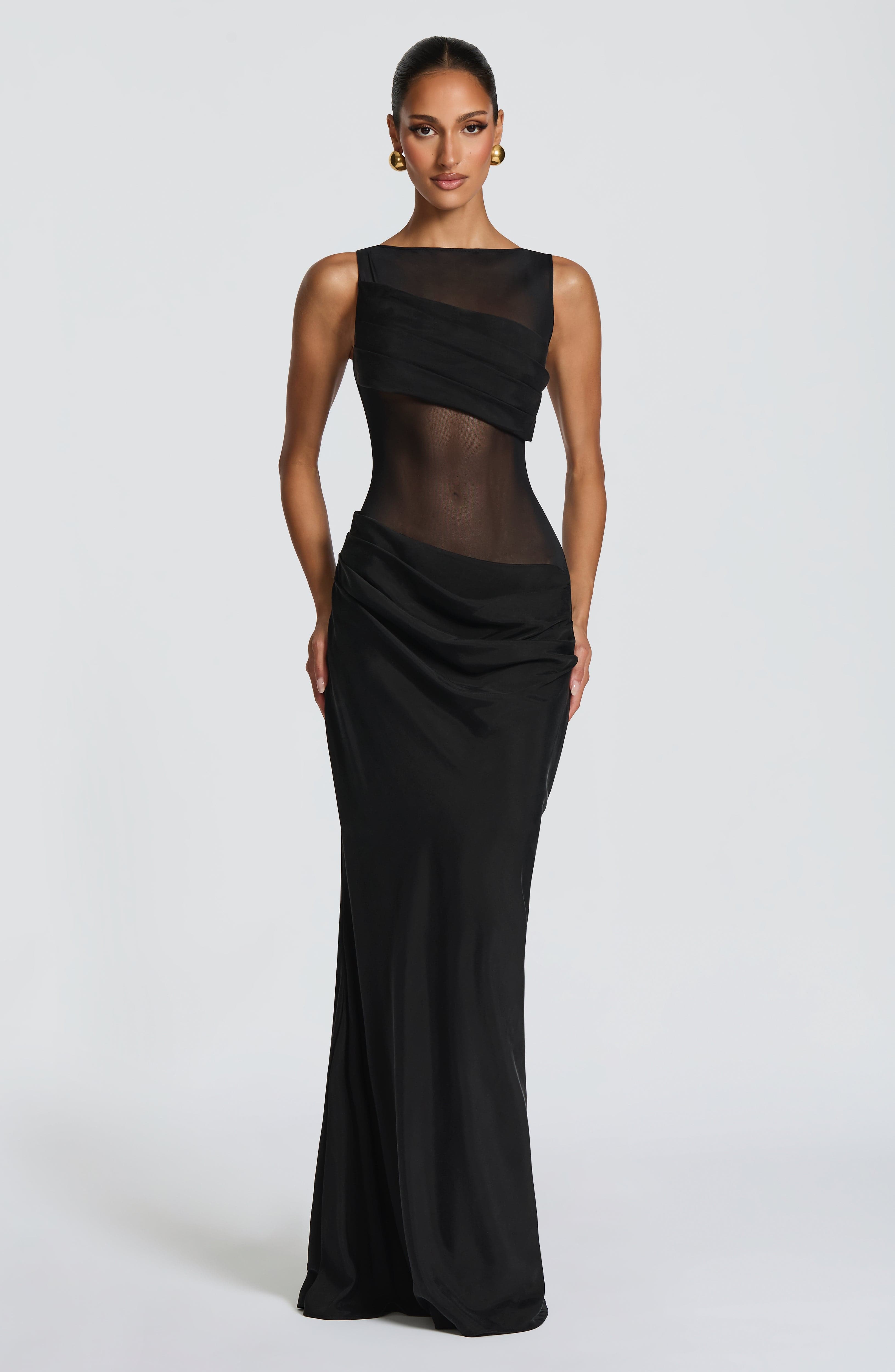 minilena Gracelyn Maxi Dress Black