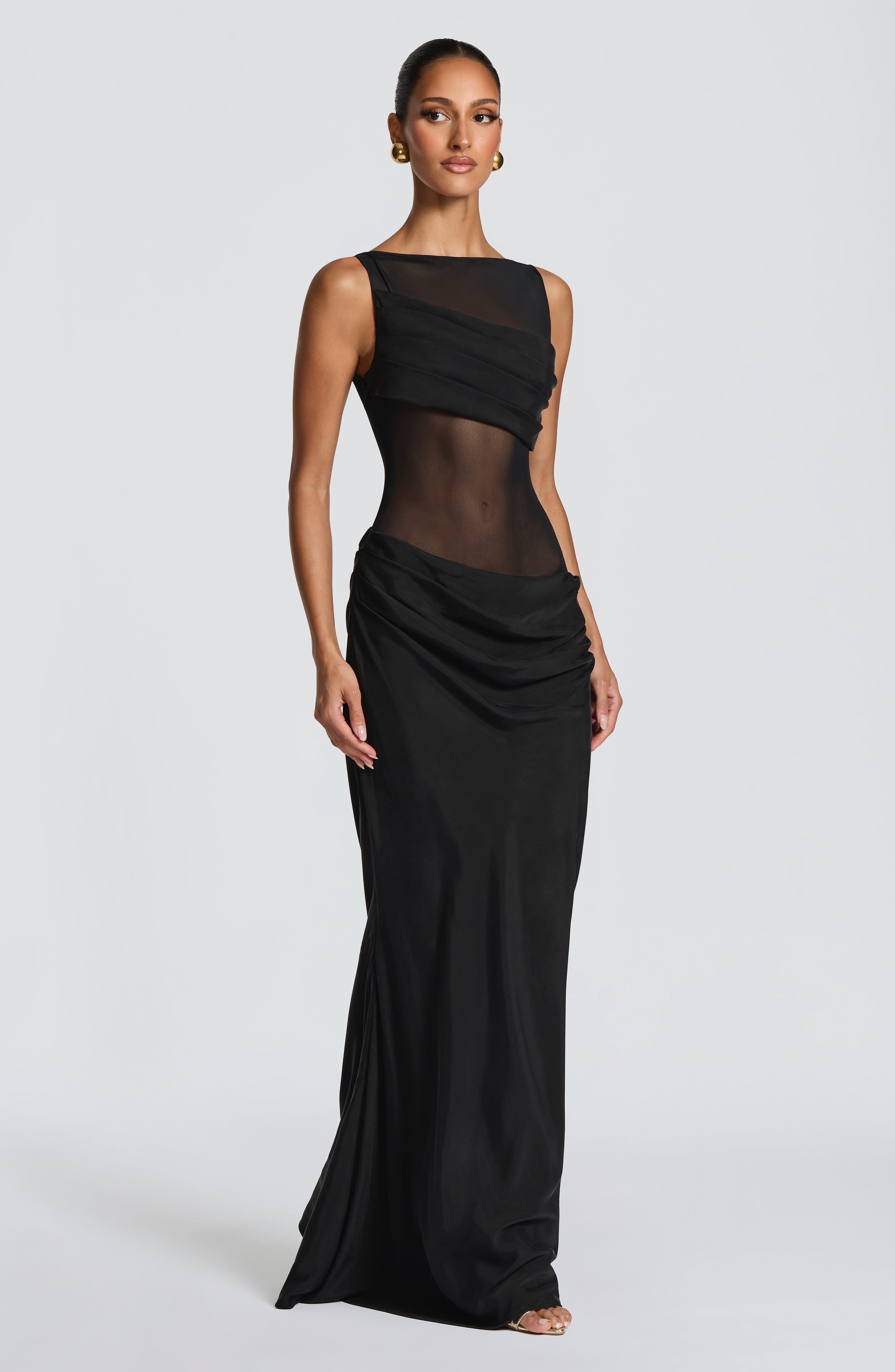 minilena Gracelyn Maxi Dress Black