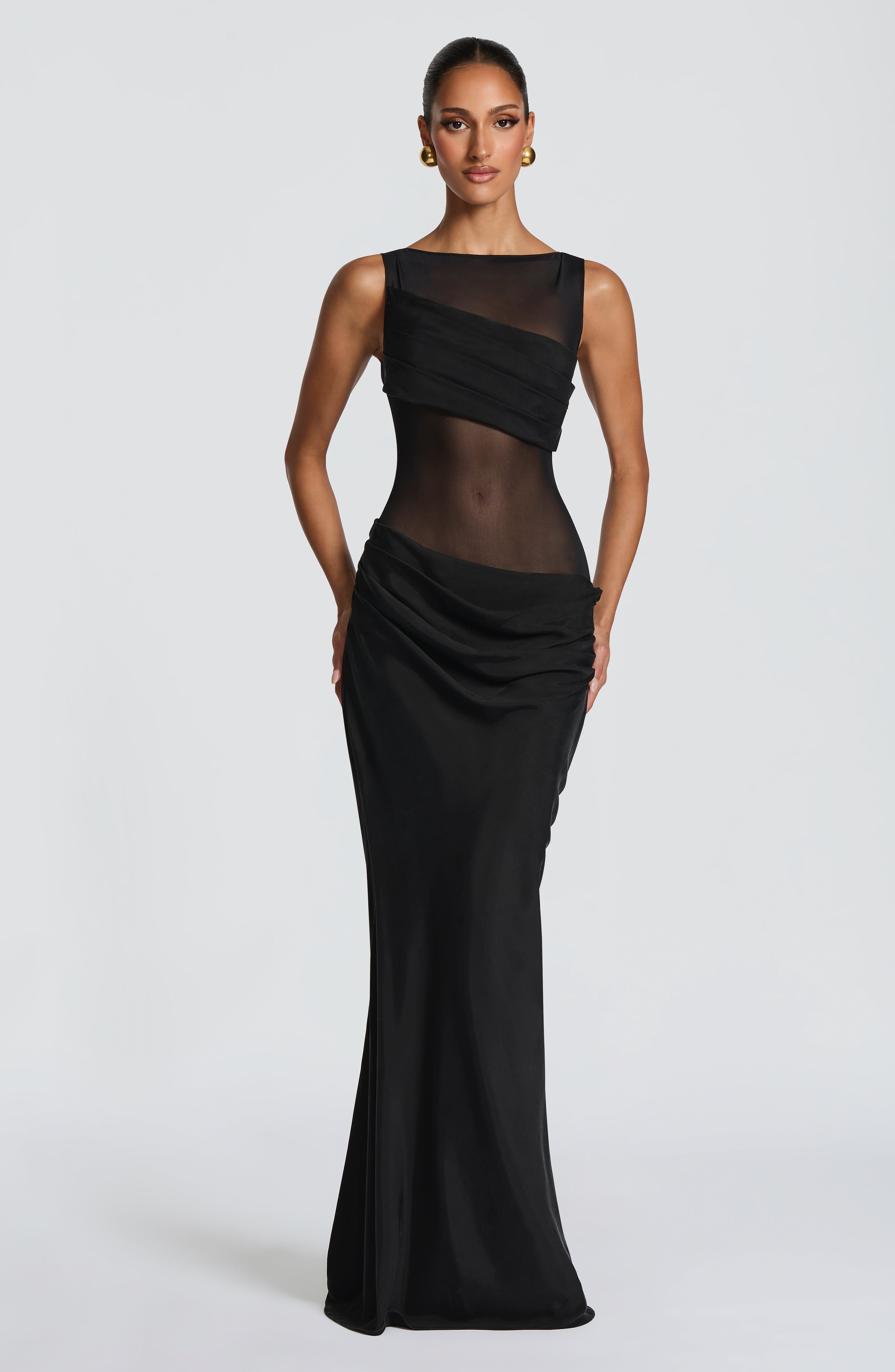 minilena Gracelyn Maxi Dress Black