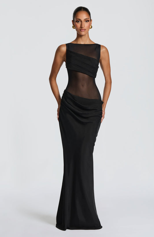 minilena Gracelyn Maxi Dress Black
