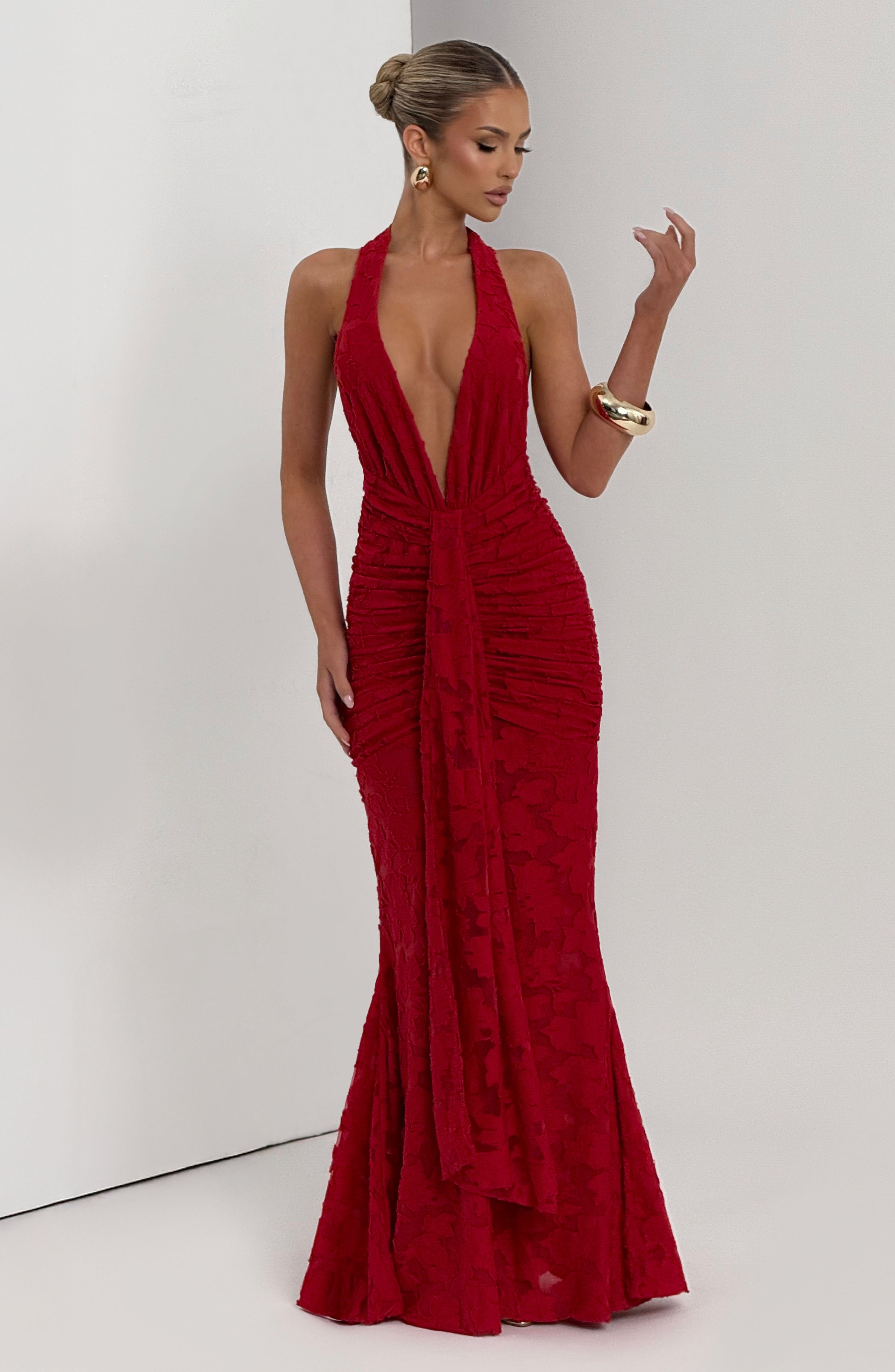 minilena Guinevere Maxi Dress Red