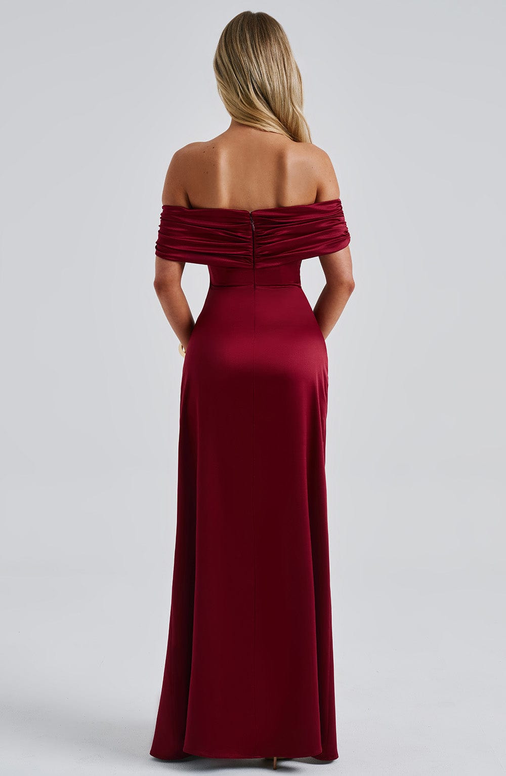 minilena Gwendolyn Maxi Dress Burgundy