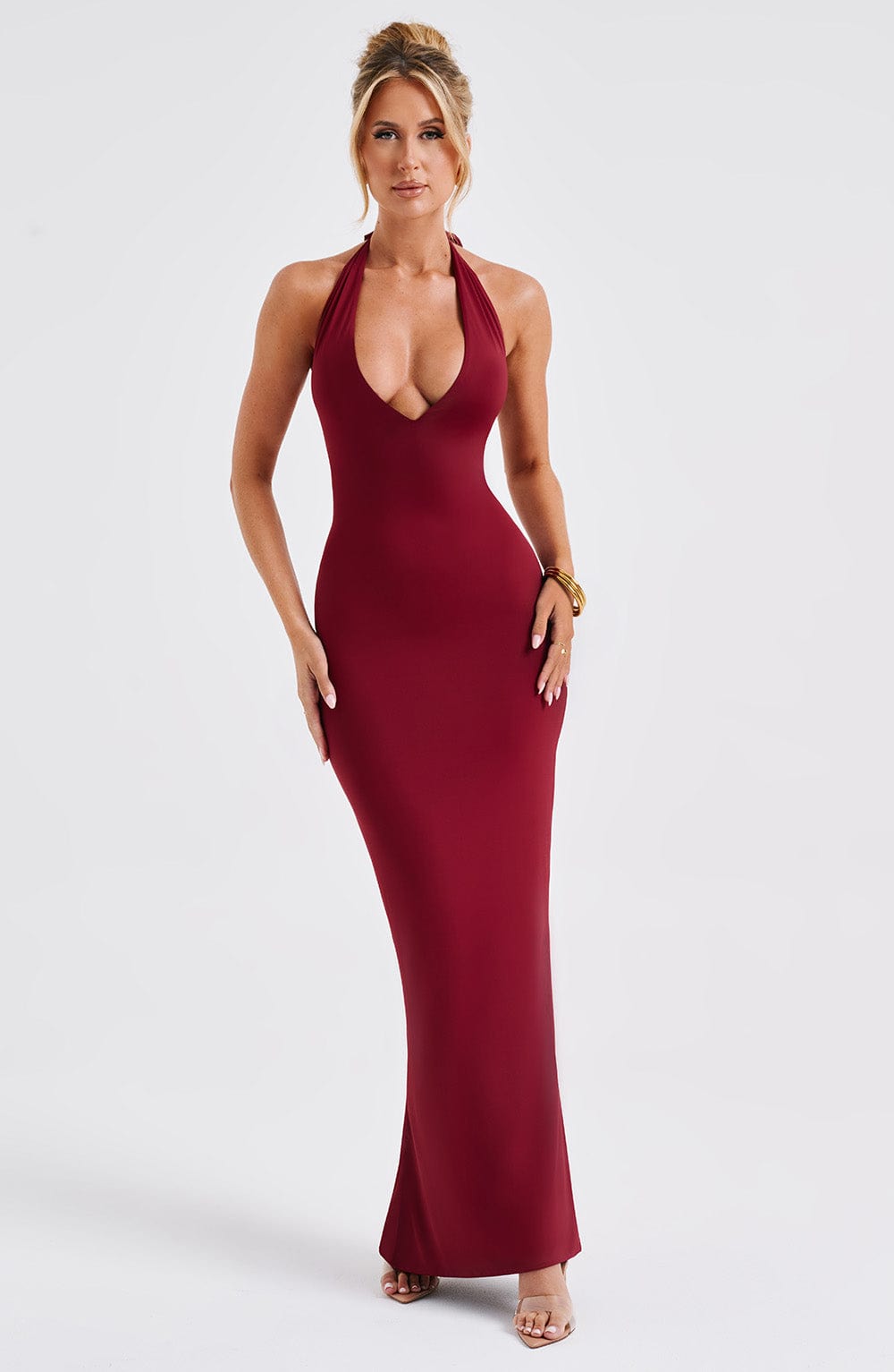 minilena Harmonia Maxi Dress Burgundy