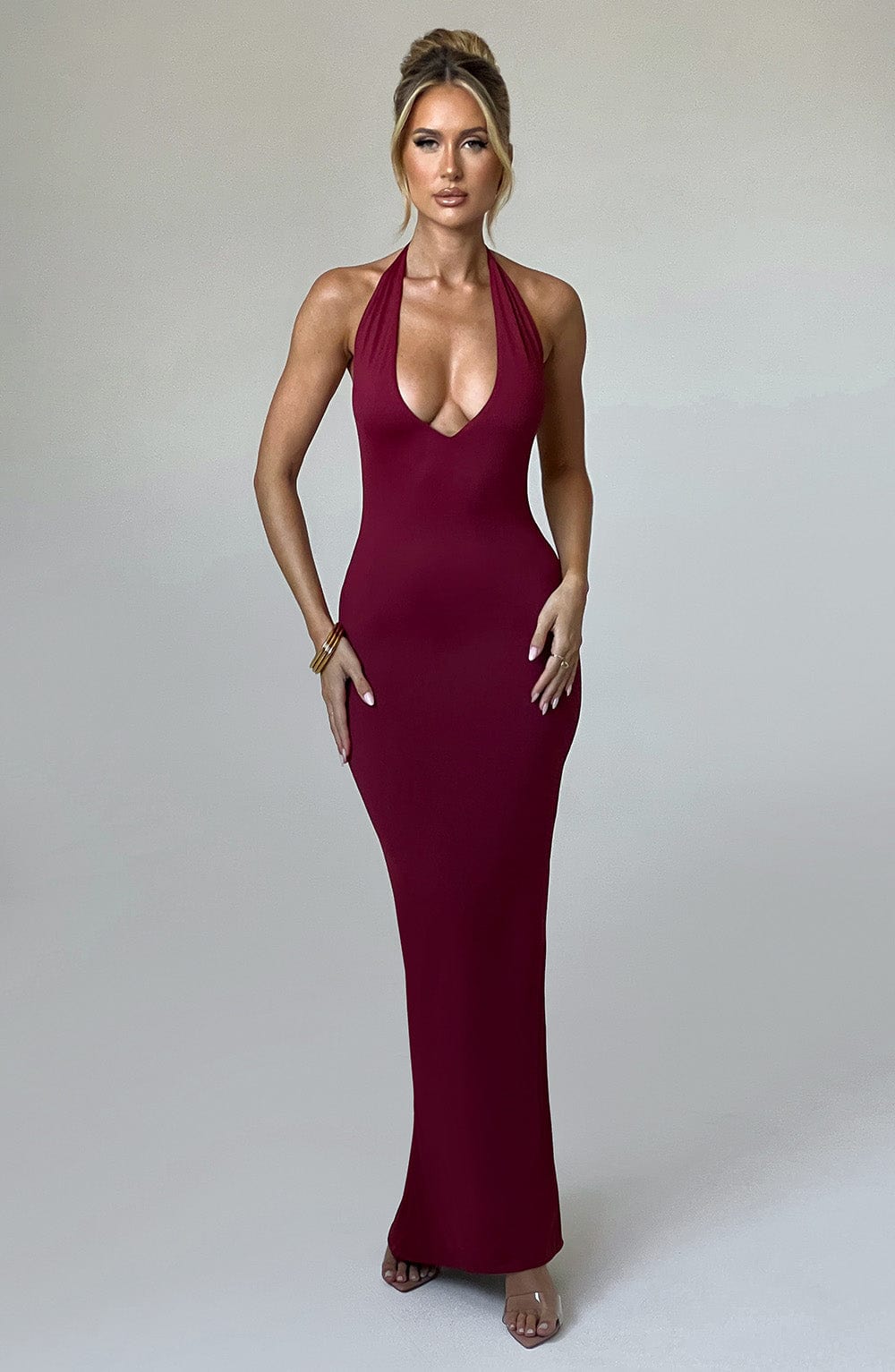 minilena Harmonia Maxi Dress Burgundy