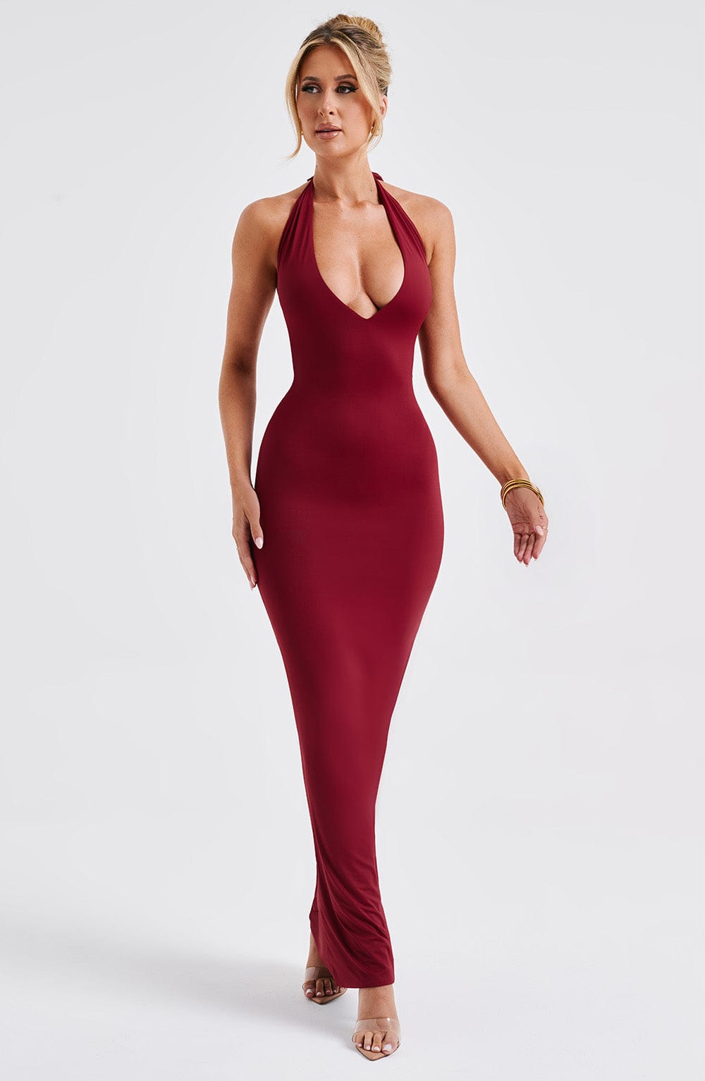 minilena Harmonia Maxi Dress Burgundy