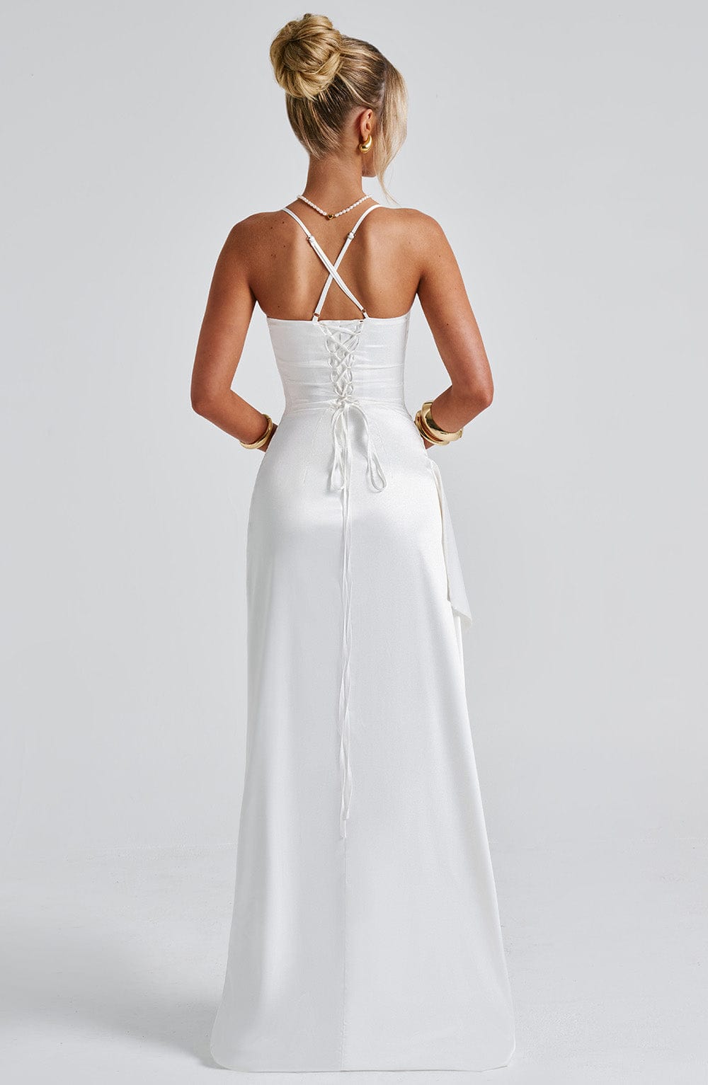minilena Helen Maxi Dress Ivory
