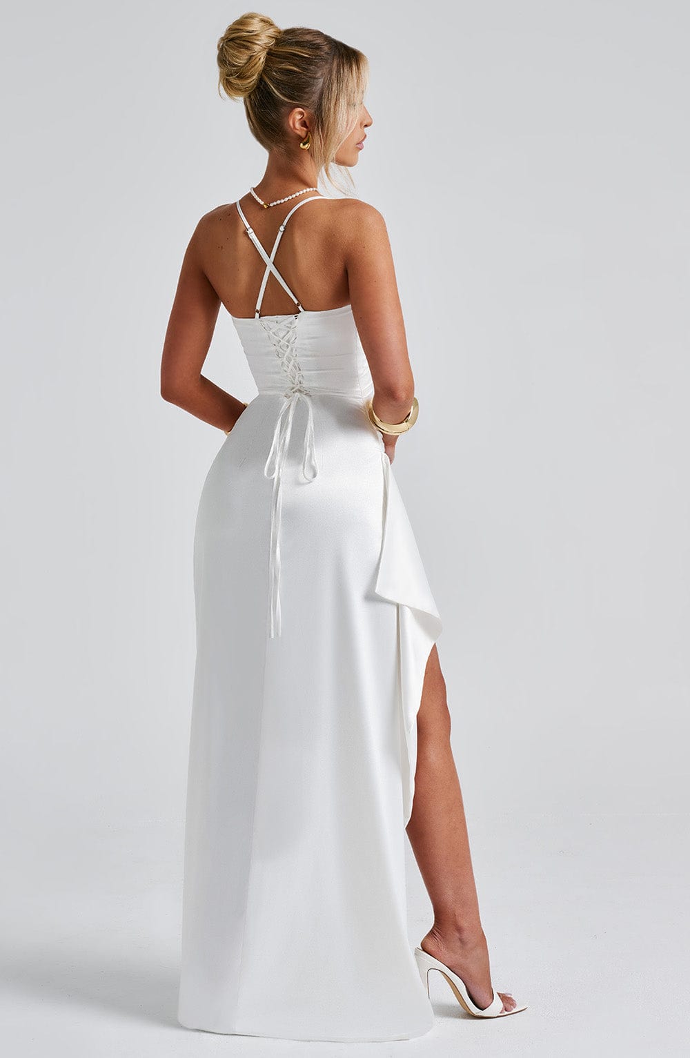 minilena Helen Maxi Dress Ivory