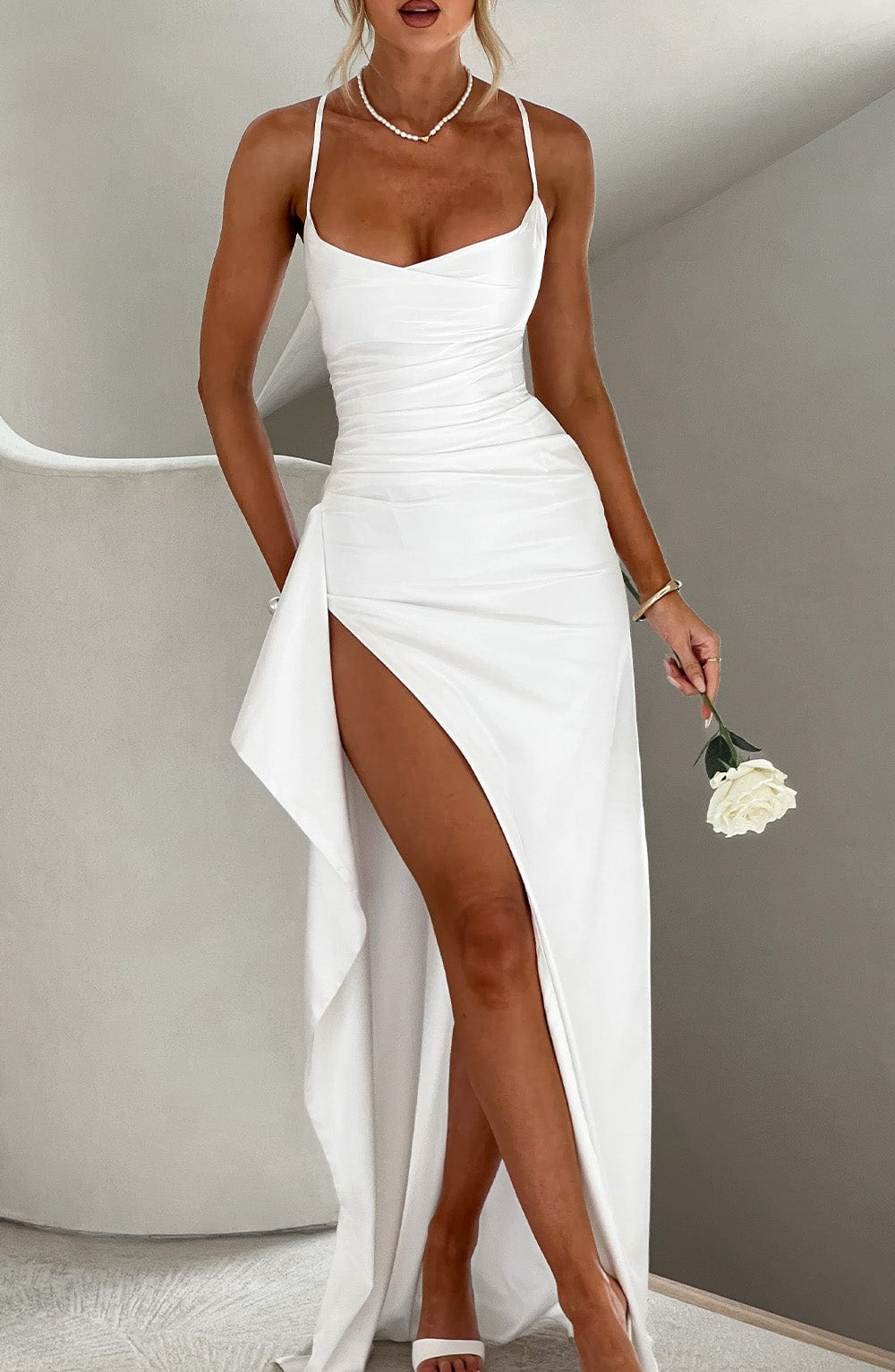 minilena Helen Maxi Dress Ivory