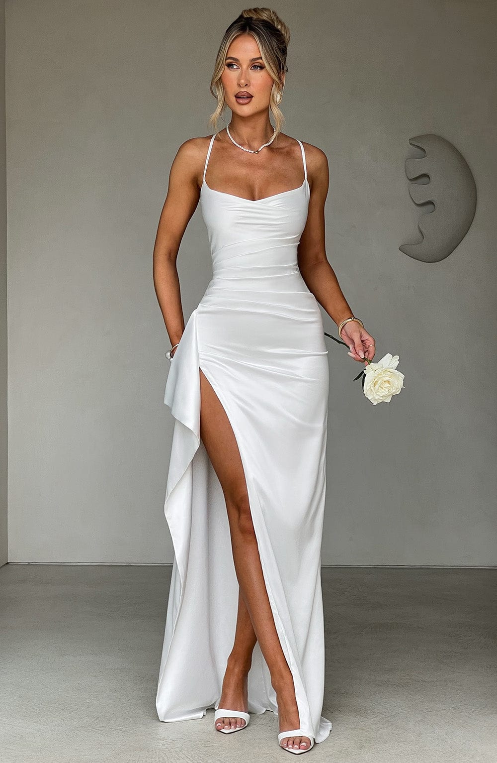 minilena Helen Maxi Dress Ivory