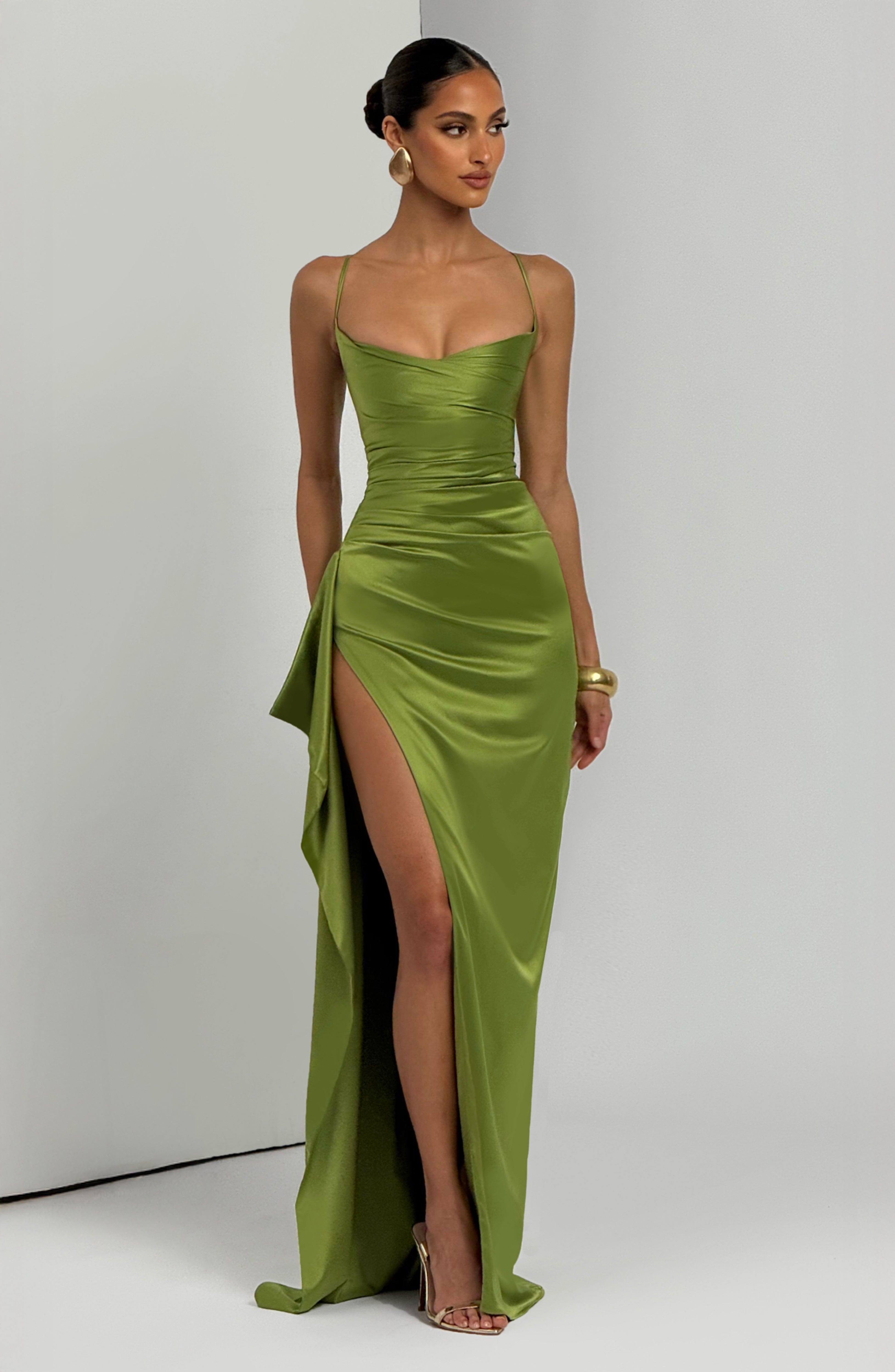 minilena Helen Maxi Dress Olive