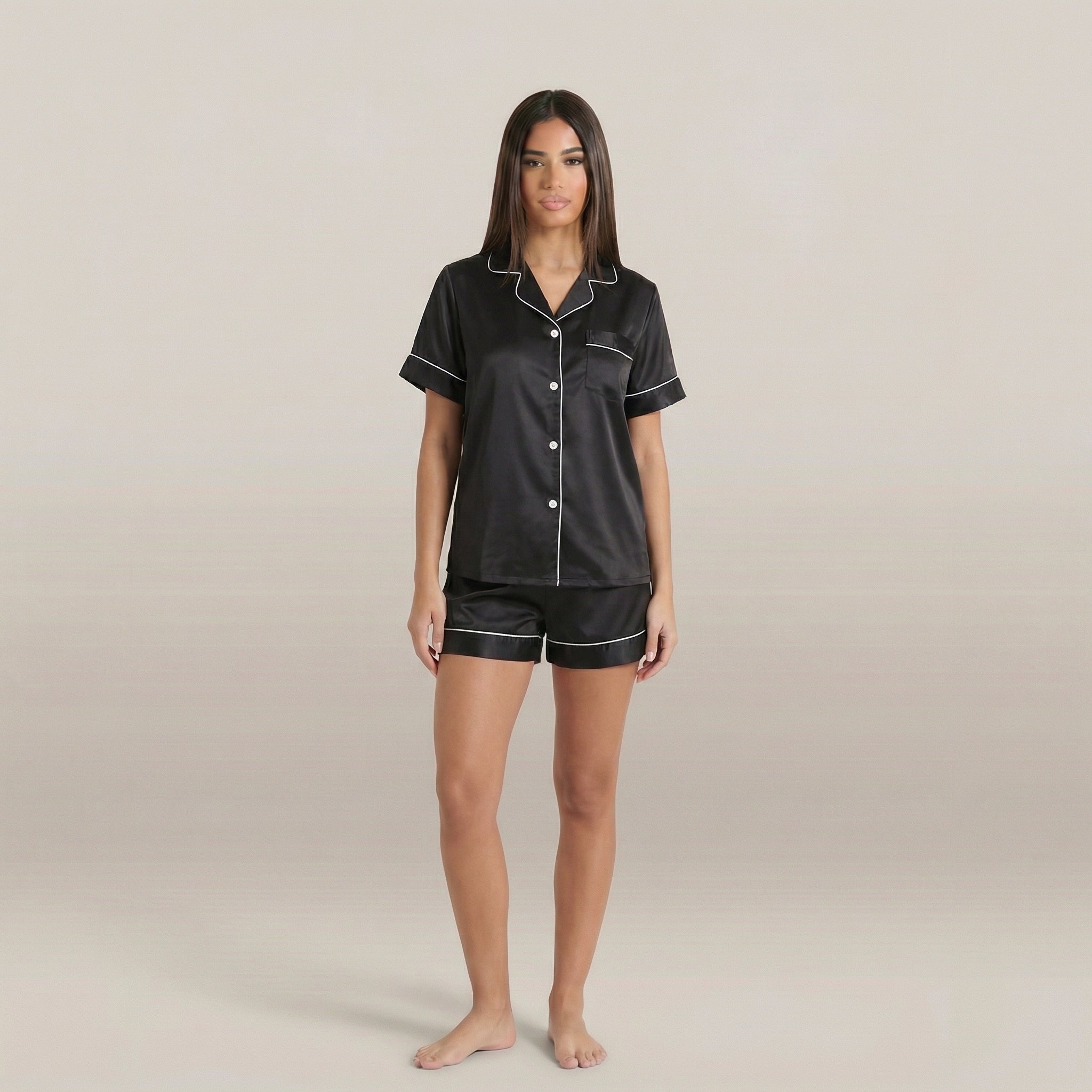 minilena Short Satin Pyjama Set