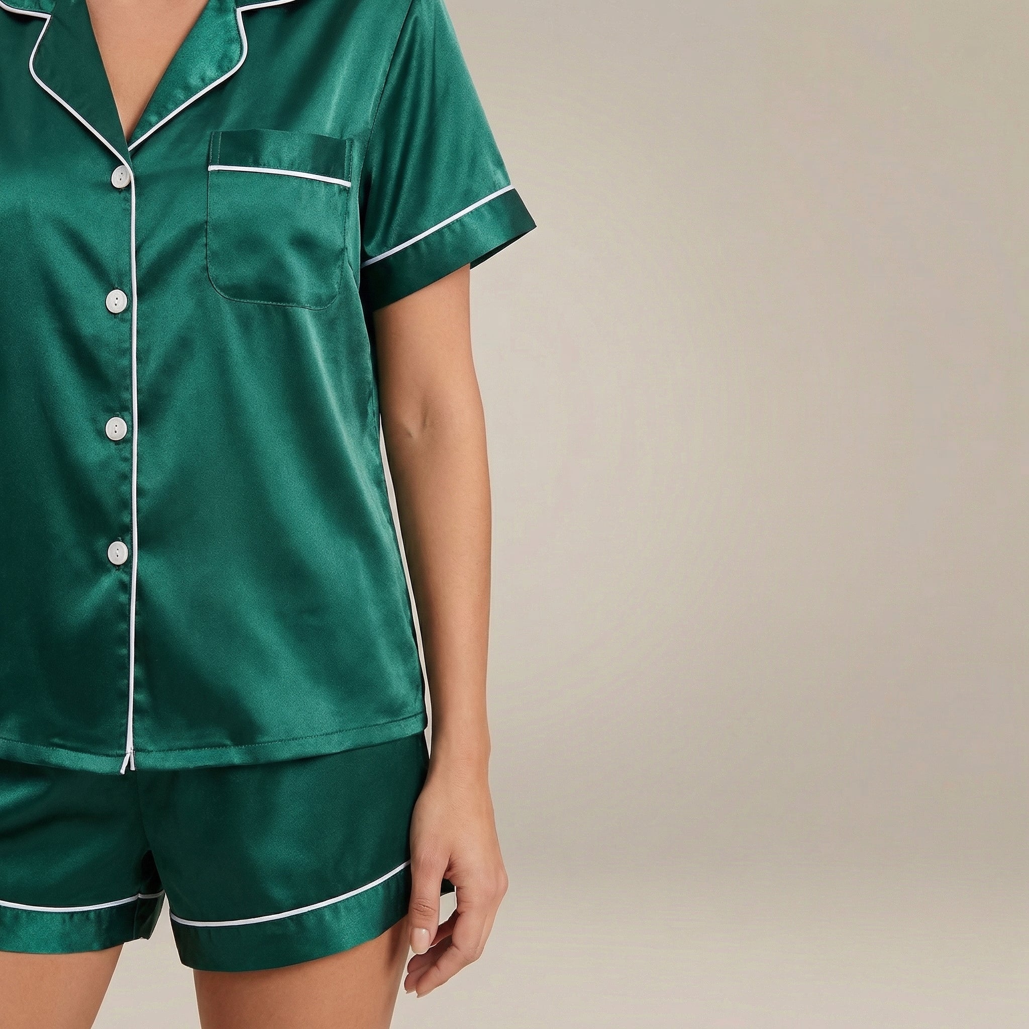 minilena Short Satin Pyjama Set