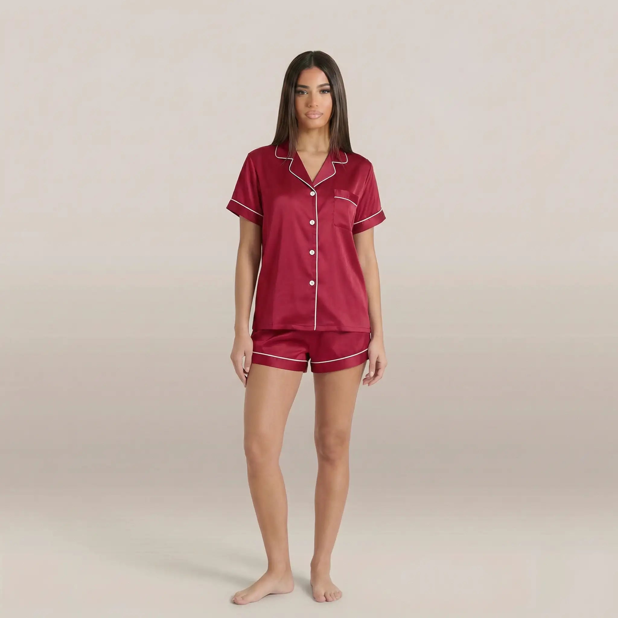 minilena Short Satin Pyjama Set