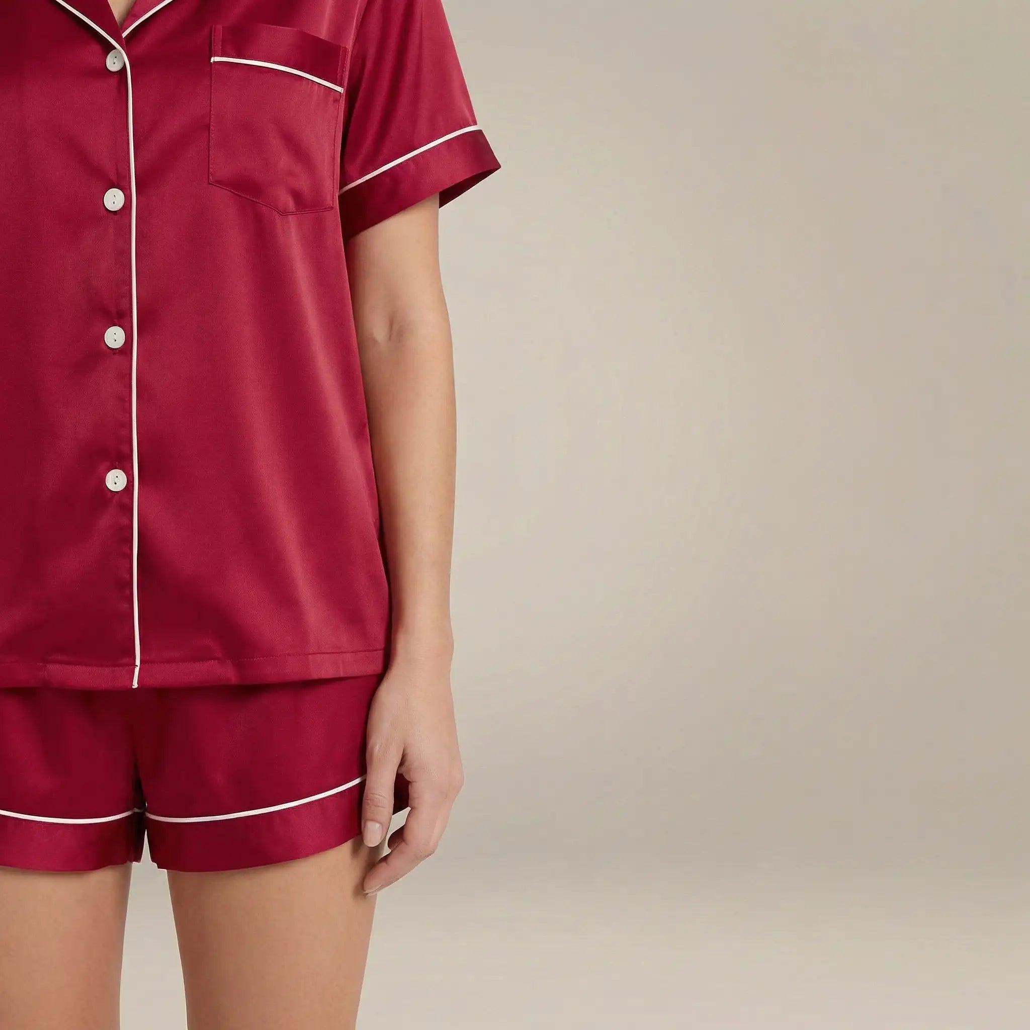 minilena Short Satin Pyjama Set