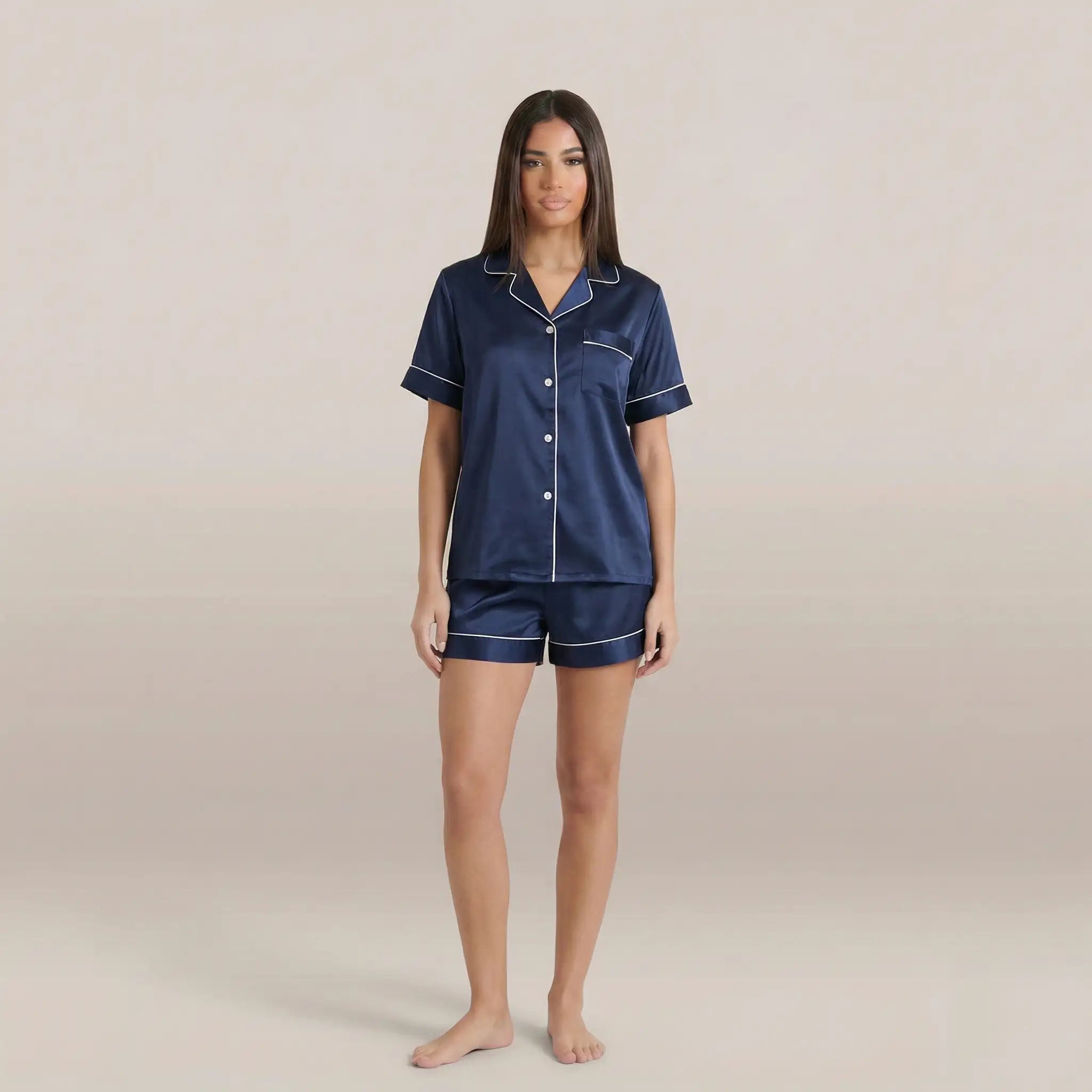 minilena Short Satin Pyjama Set