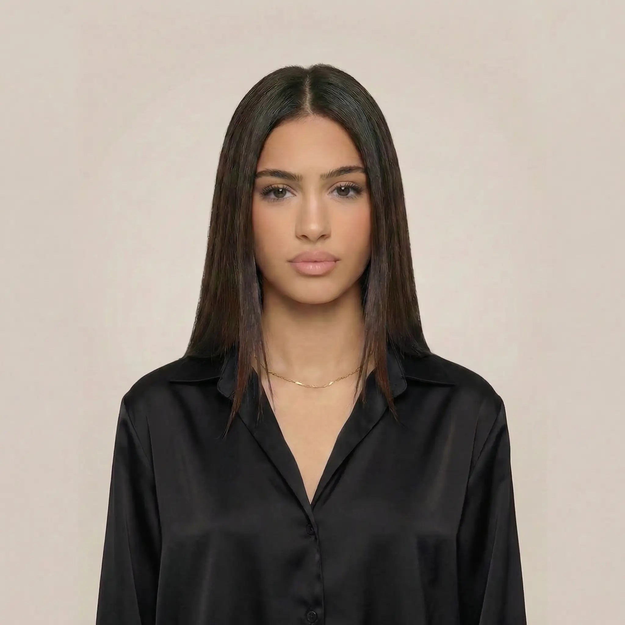 minilena Low Cut Satin Pyjama Set