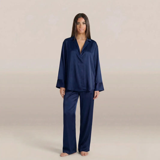 minilena Low Cut Satin Pyjama Set