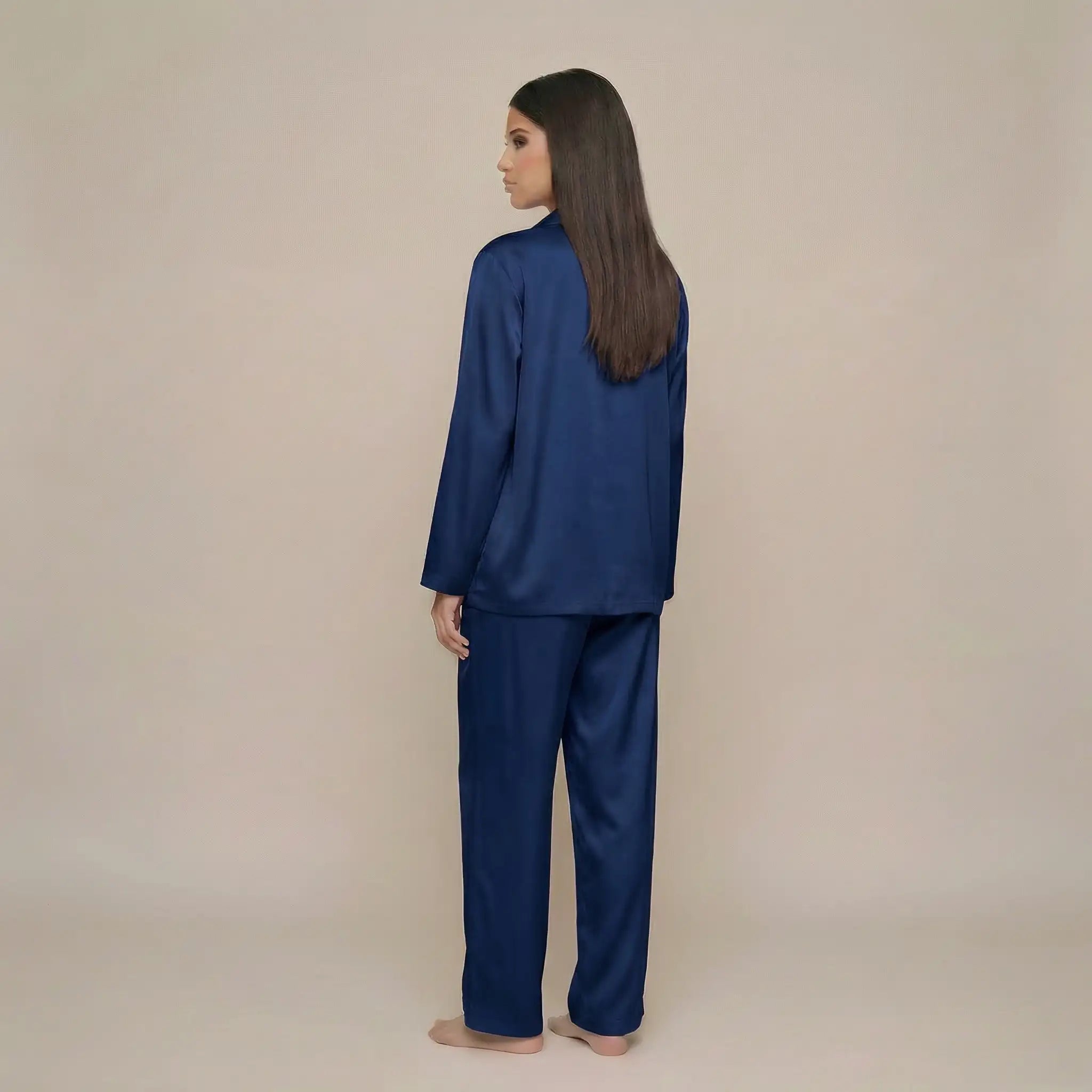 minilena Low Cut Satin Pyjama Set