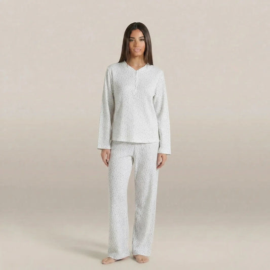 minilena Waffle Dot Pyjama Set