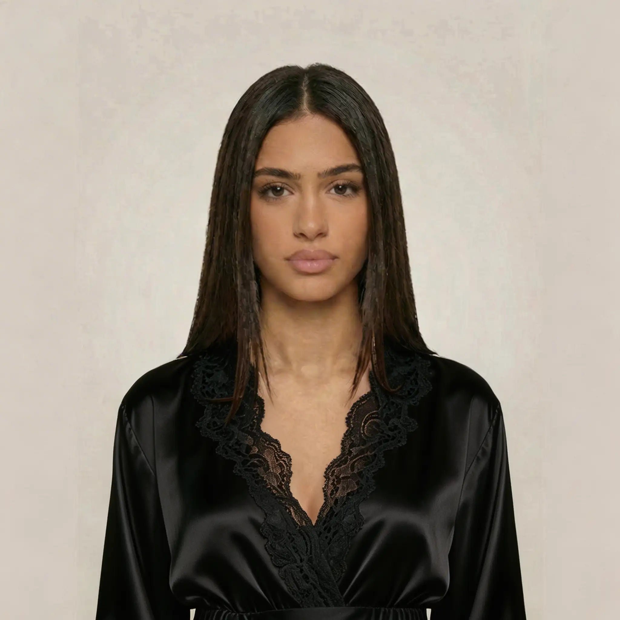 minilena Satin Long Robe