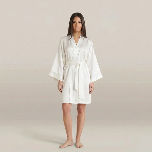 minilena Lace Trim Robe