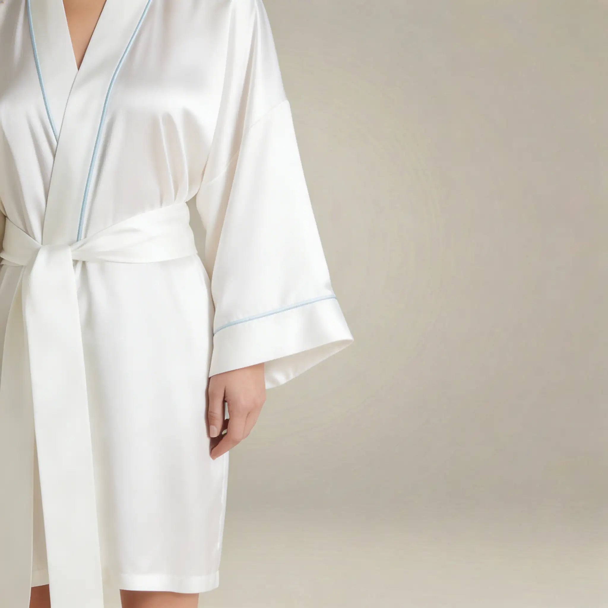 minilena Lace Trim Robe